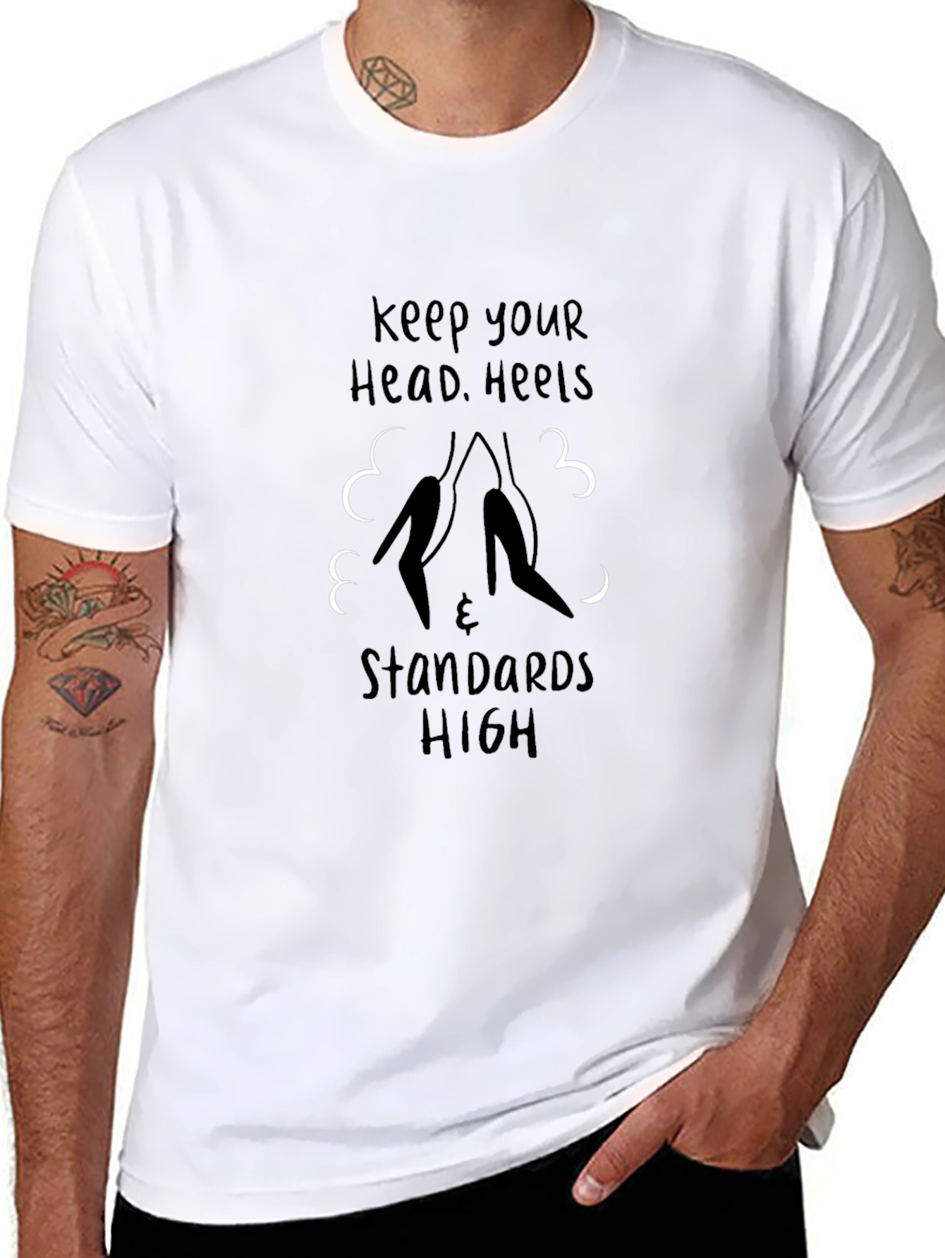 Keep Your Head Heels & Standards High Graphic Tee