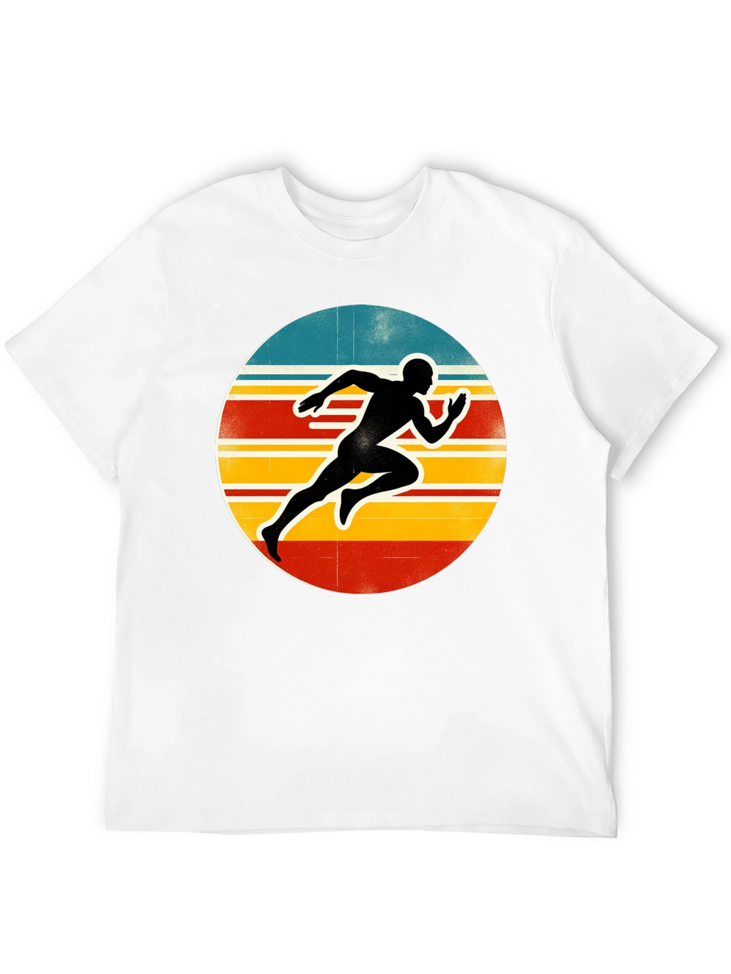 Retro Runner Graphic Tee - Black