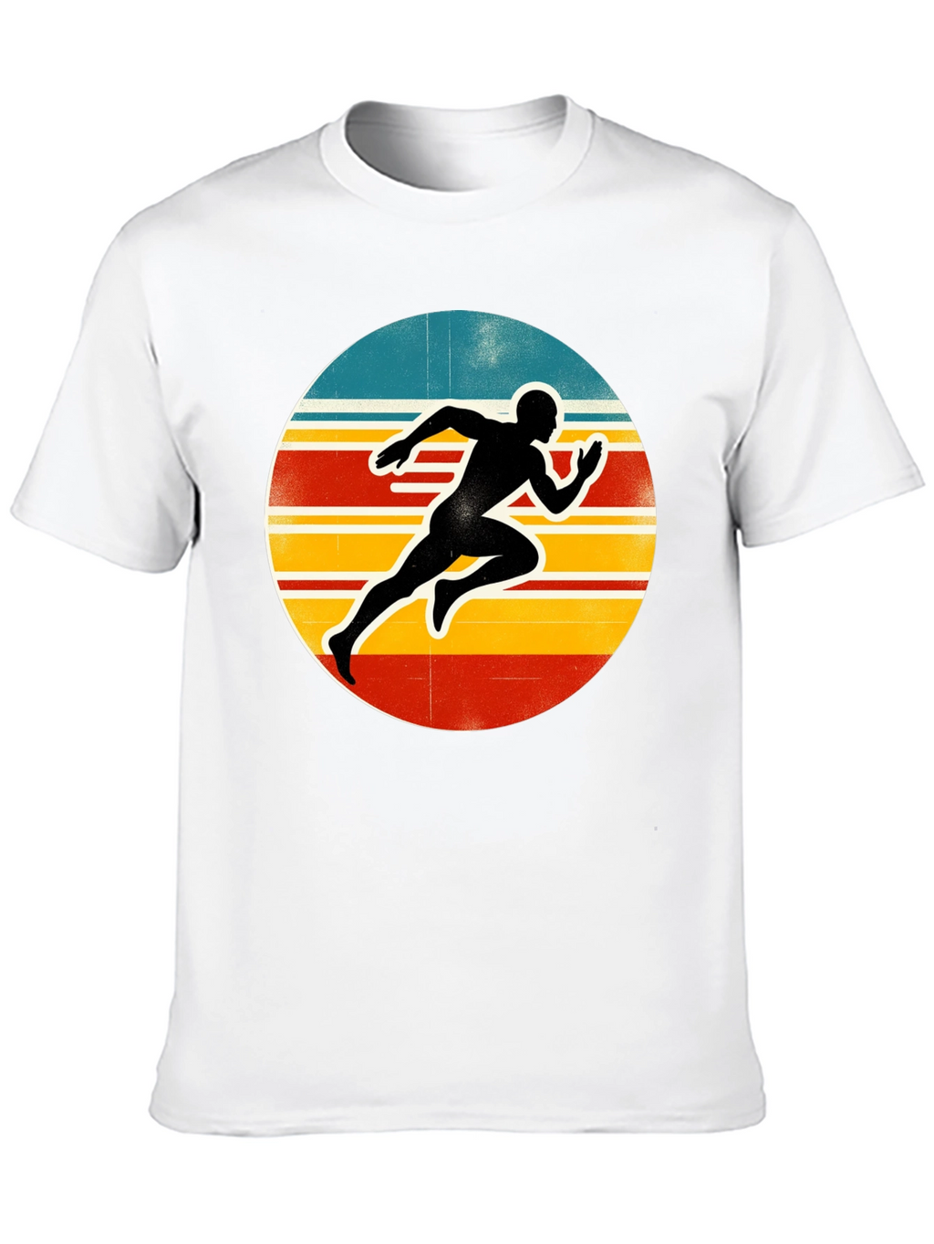 Retro Runner Graphic Tee - Black