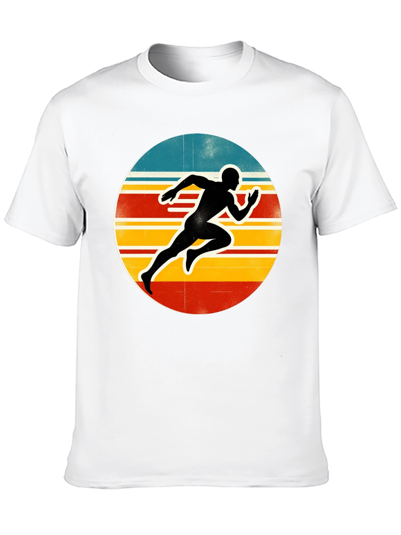 Retro Runner Graphic Tee - Black