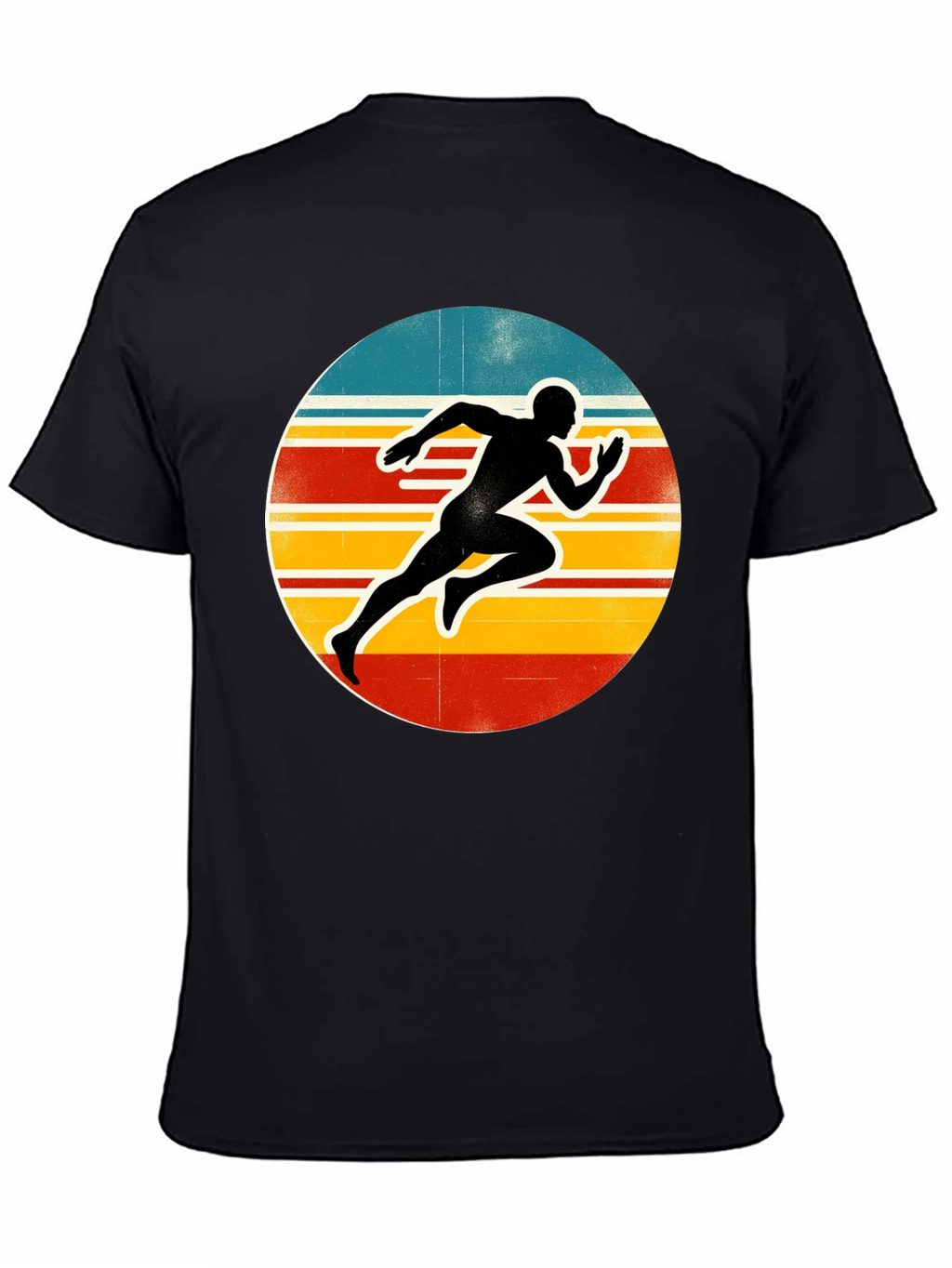 Retro Runner Graphic Tee - Black