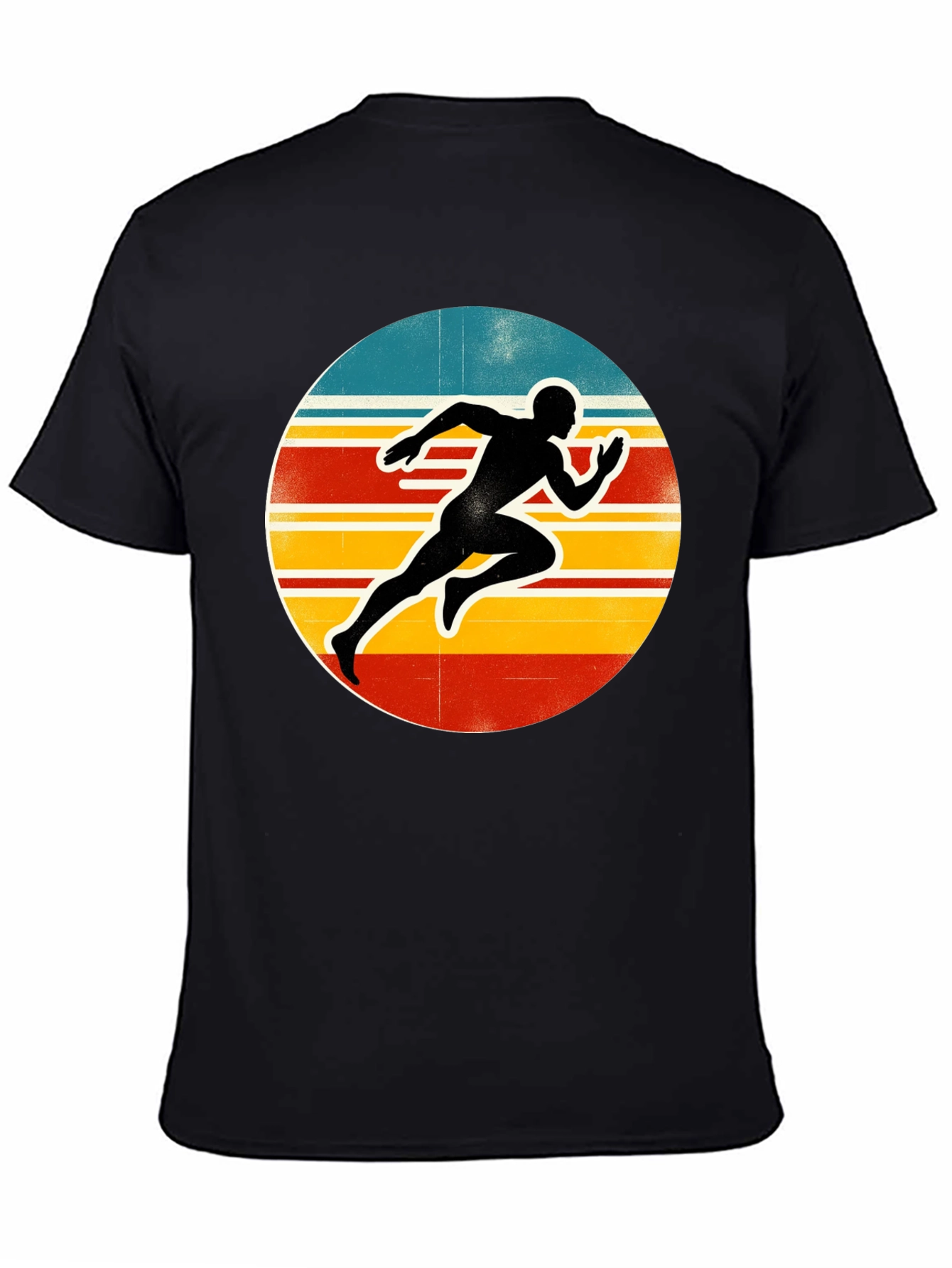 Retro Runner Graphic Tee - Black