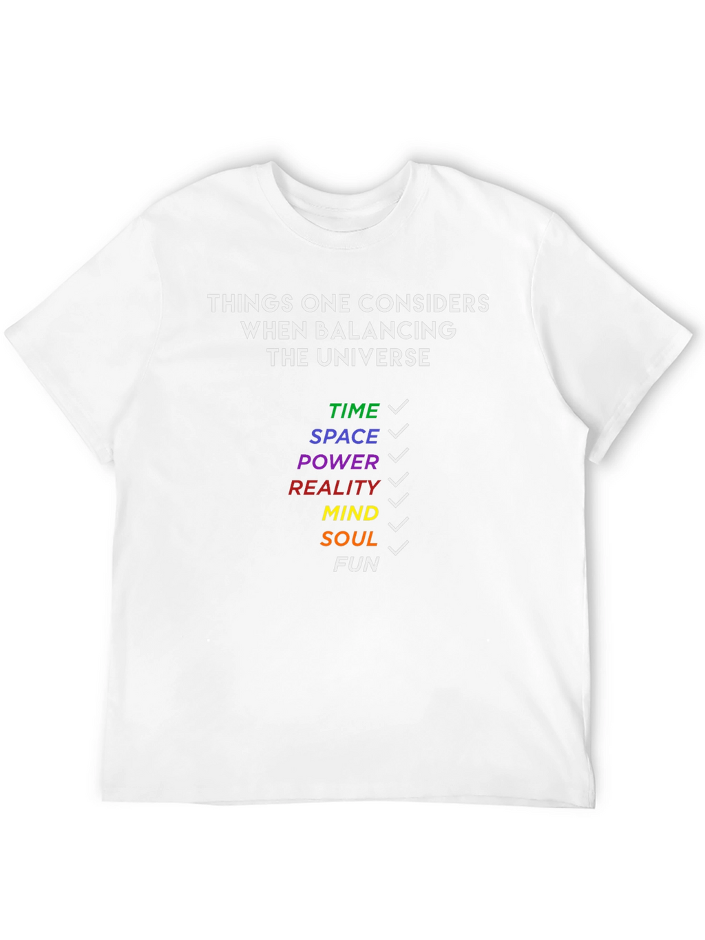 Balancing Universe T-Shirt - Fun Geeky Tee