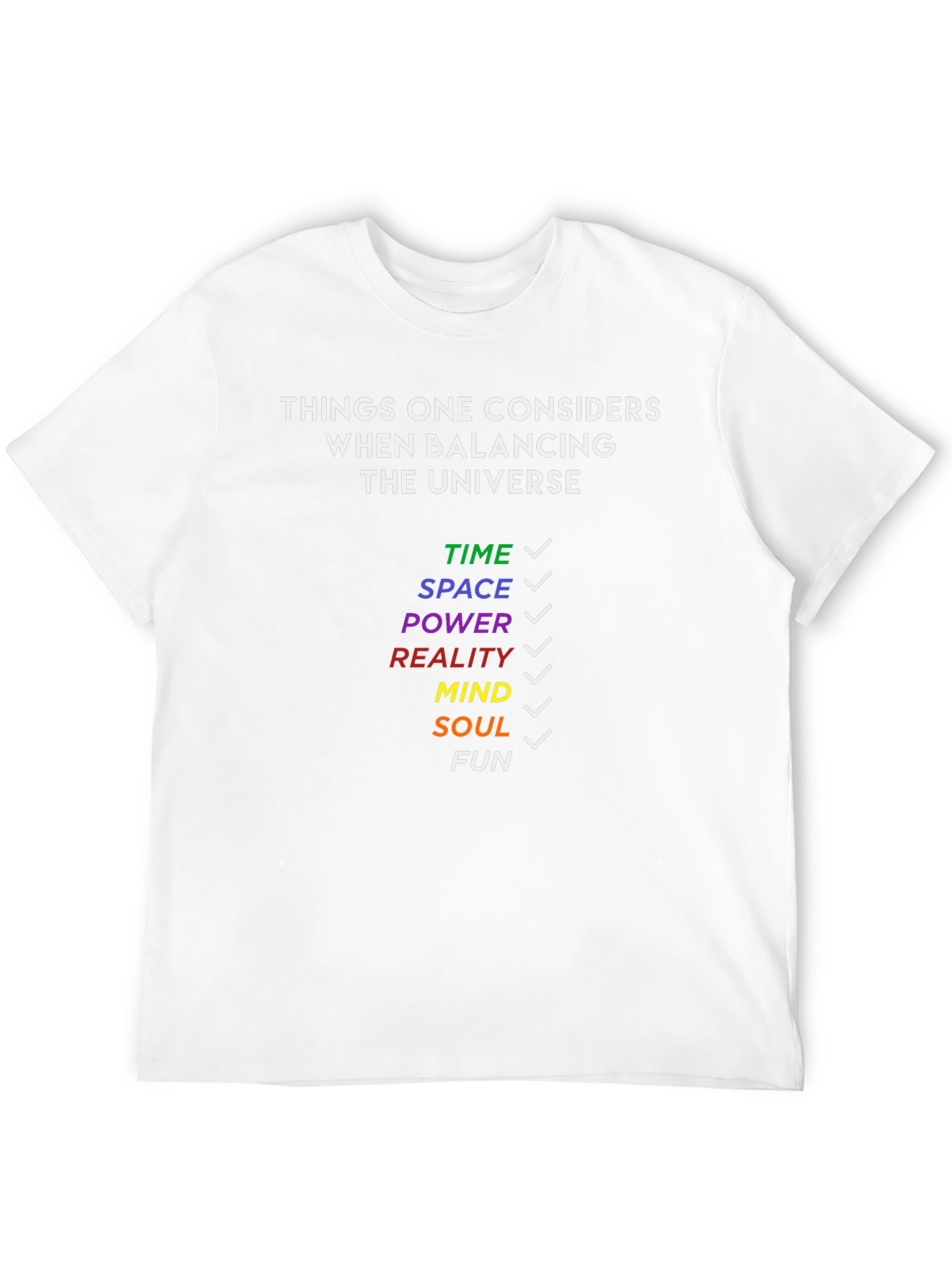 Balancing Universe T-Shirt - Fun Geeky Tee