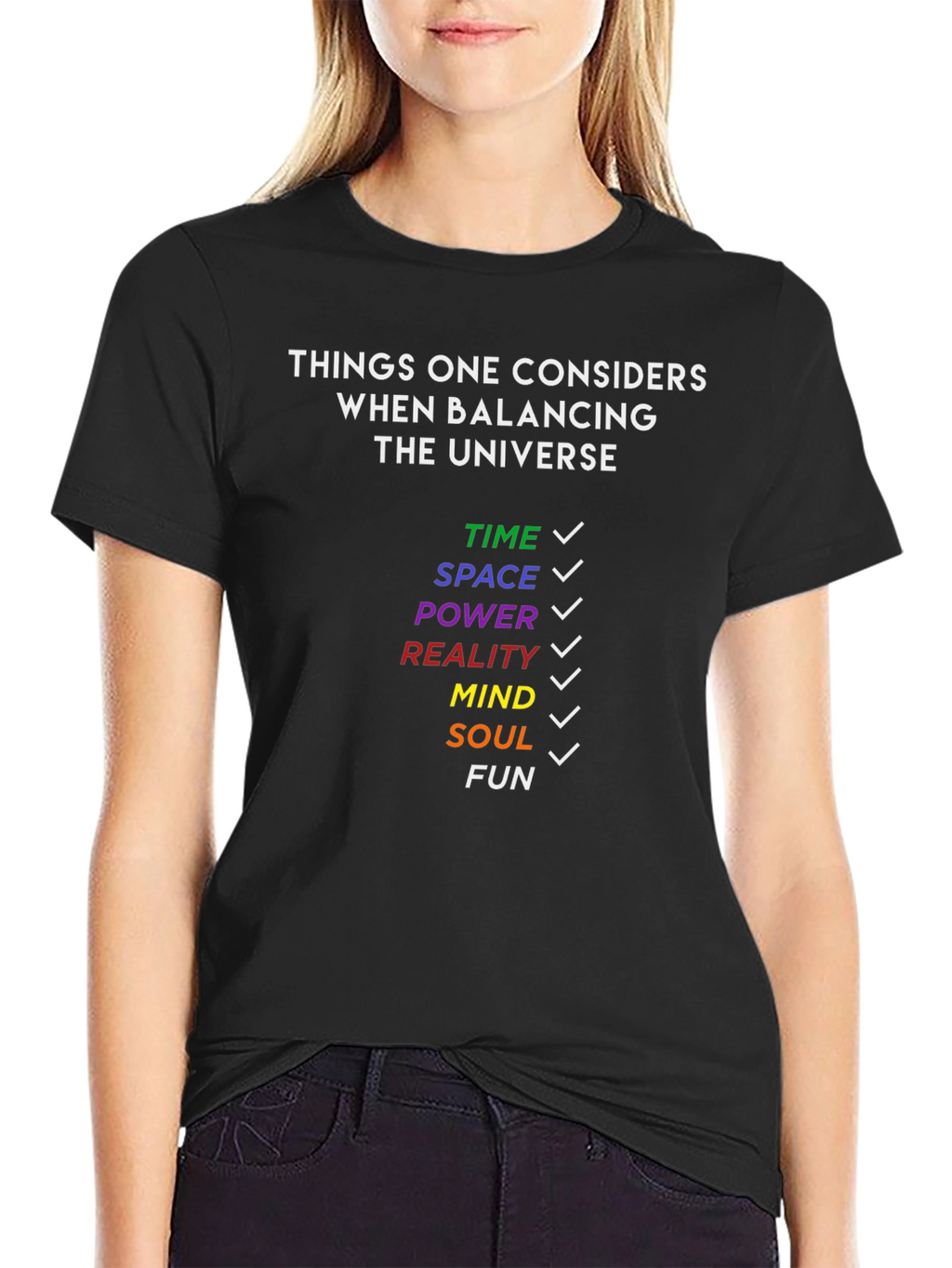 Balancing Universe T-Shirt - Fun Geeky Tee