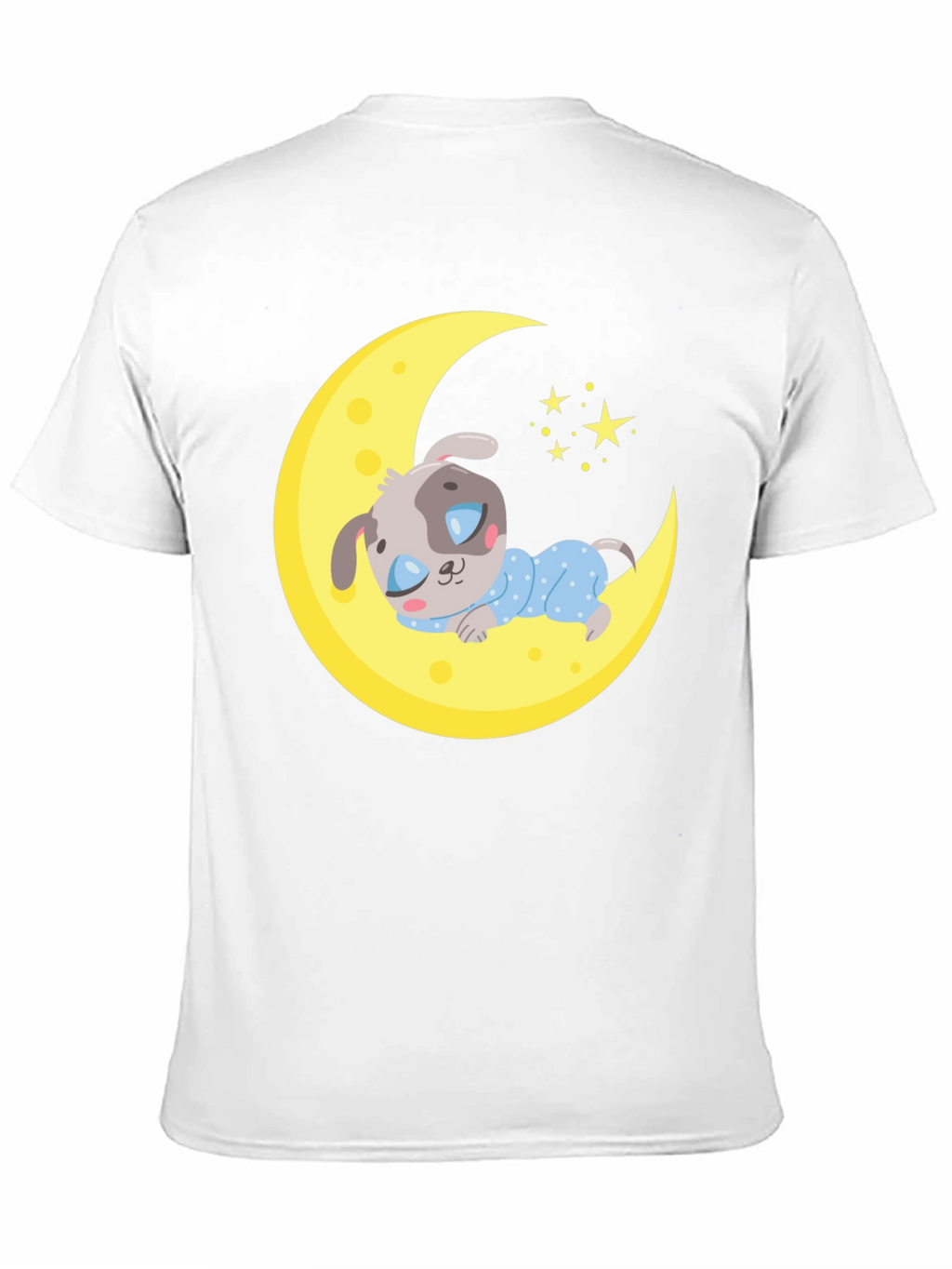 Cute Moon and Sleeping Dog T-Shirt