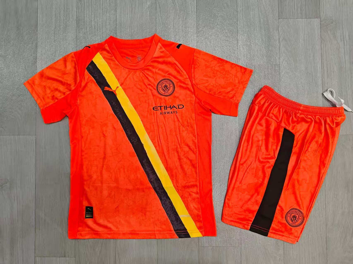KIDS Manchester City x KidSuper 2025/26 Second Away Mini Kit