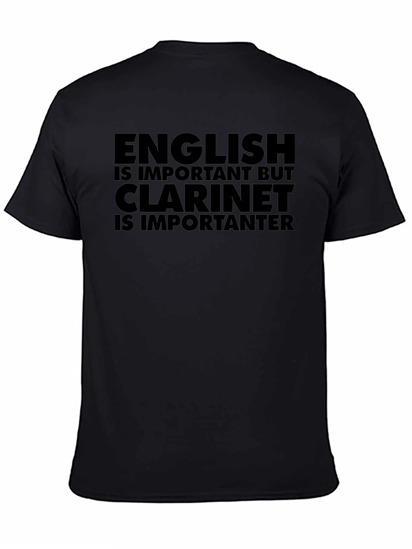 English vs. Clarinet T-Shirt: Musician Humor Tee