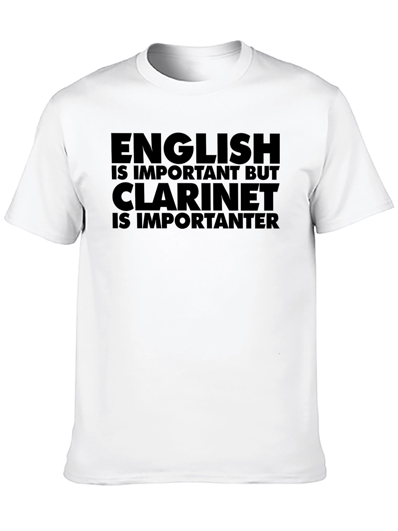 English vs. Clarinet T-Shirt: Musician Humor Tee