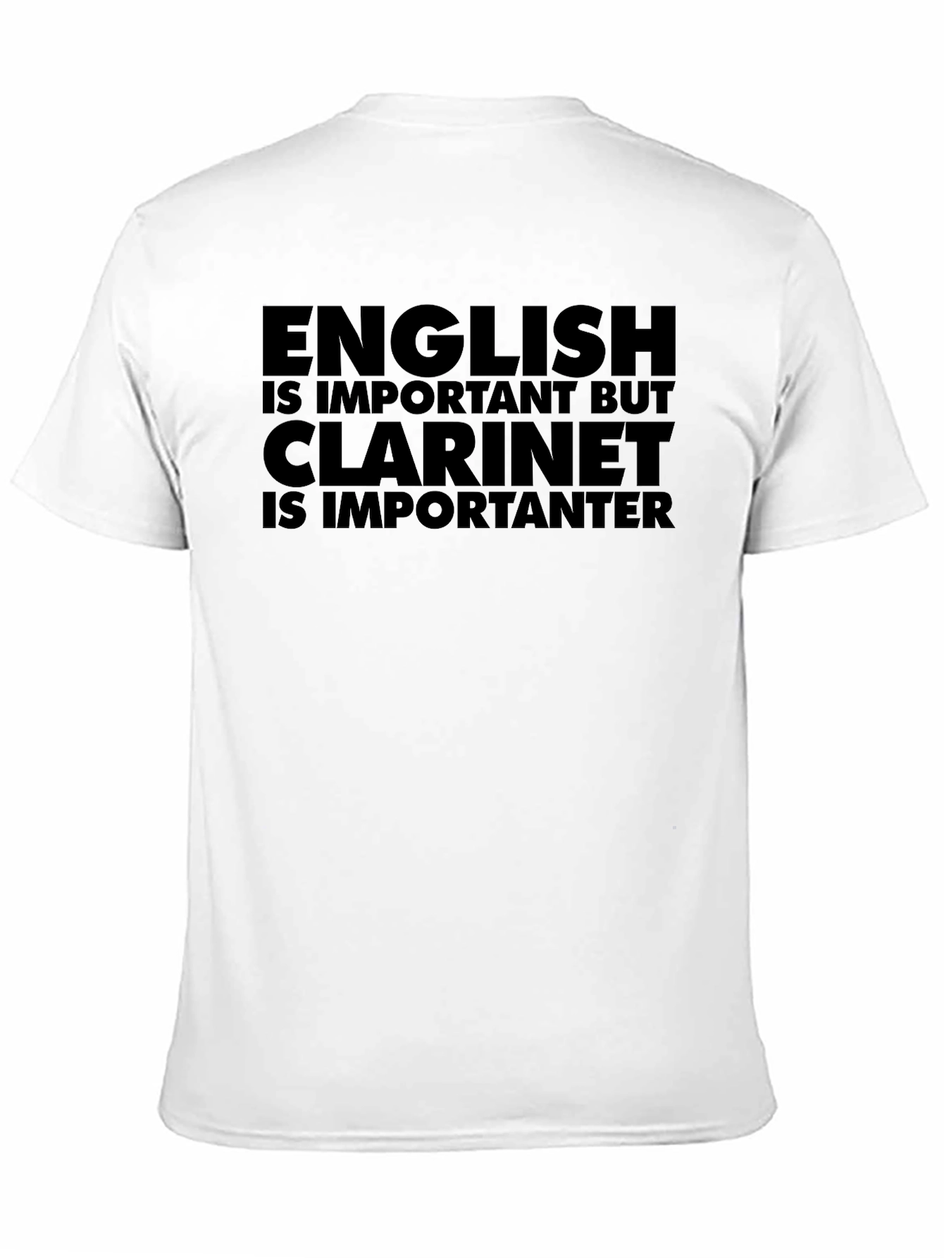 English vs. Clarinet T-Shirt: Musician Humor Tee