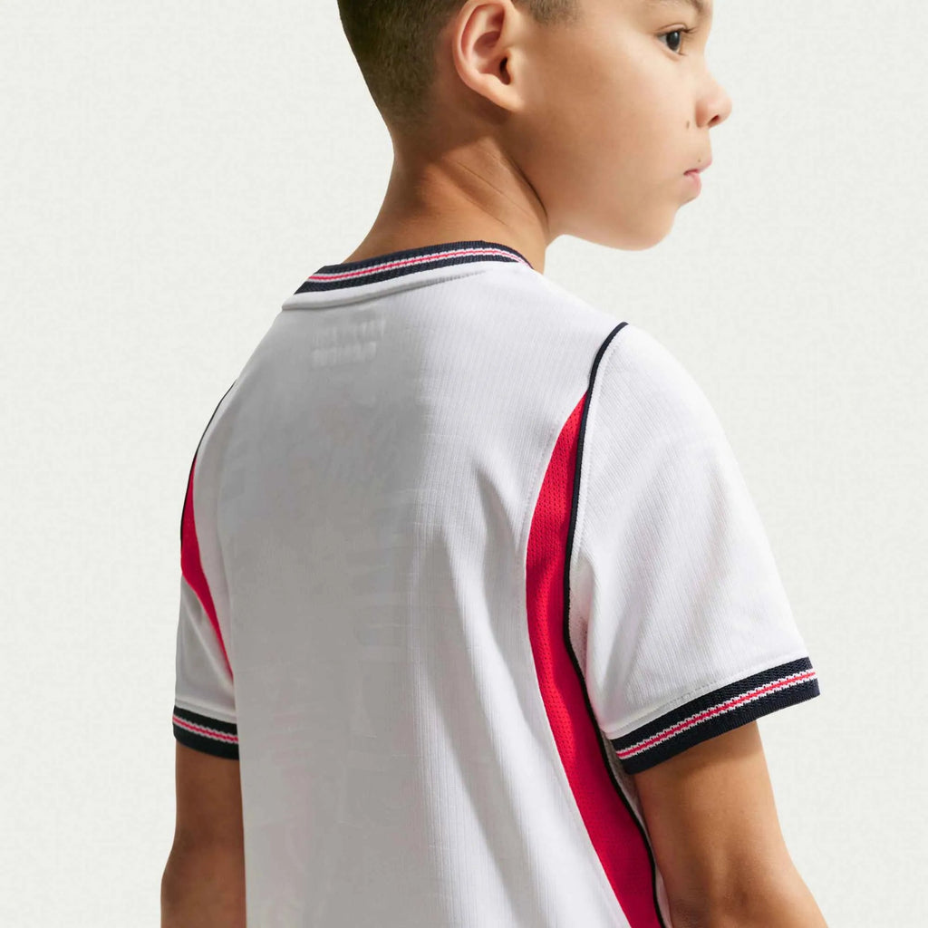 2026 England Youth Stadium Home Soccer Jersey (Custom)