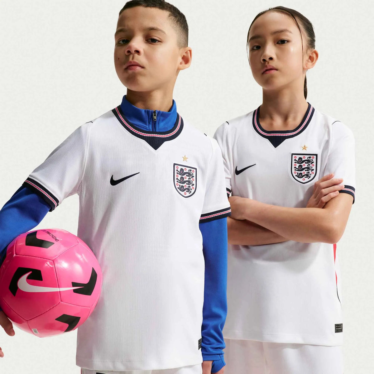 2026 England Youth Stadium Home Soccer Jersey (Custom)