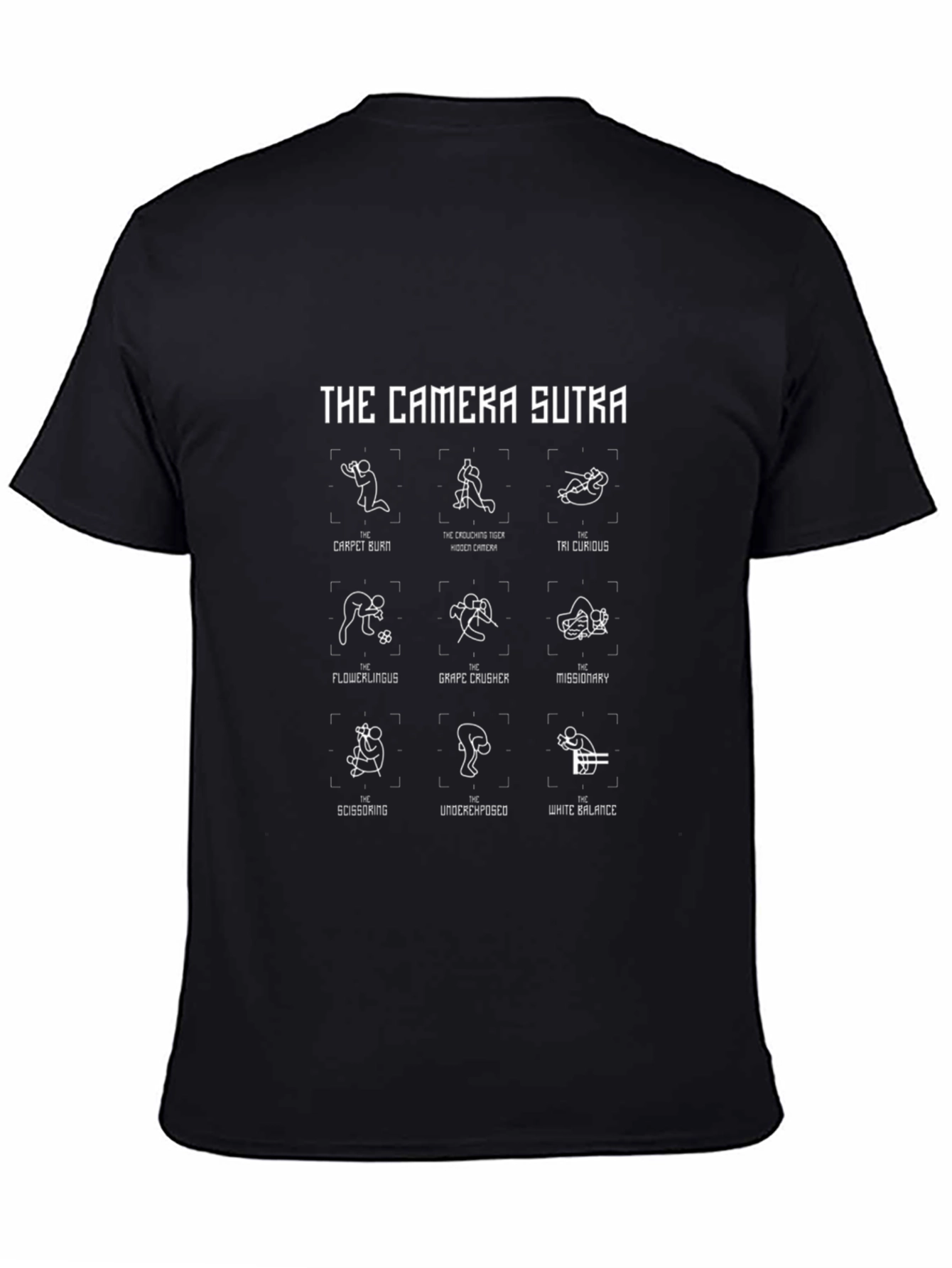 Camera Sutra Graphic T-Shirt - Photography Humor