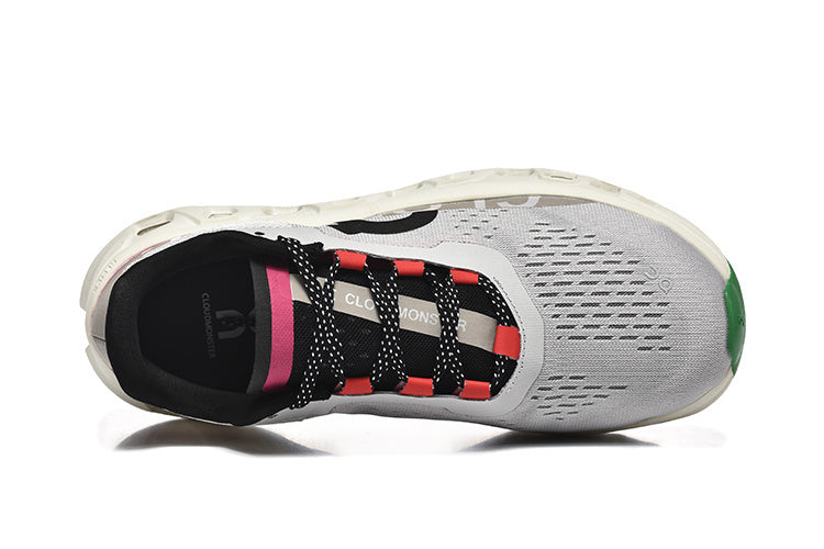 On Running Cloudmonster Sneakers Silver Gray | Orange Pink