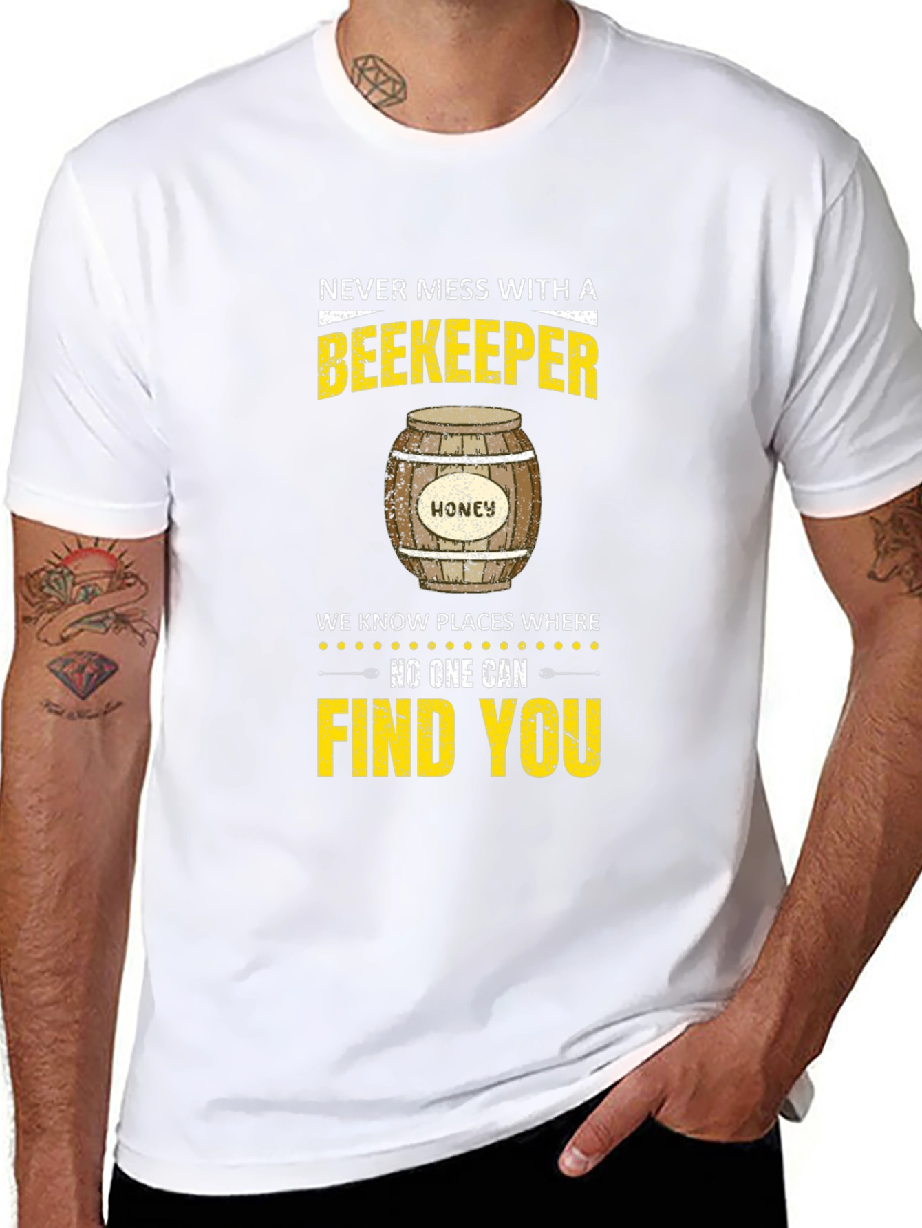 Beekeeper T-Shirt: Never Mess With A Beekeeper Tee