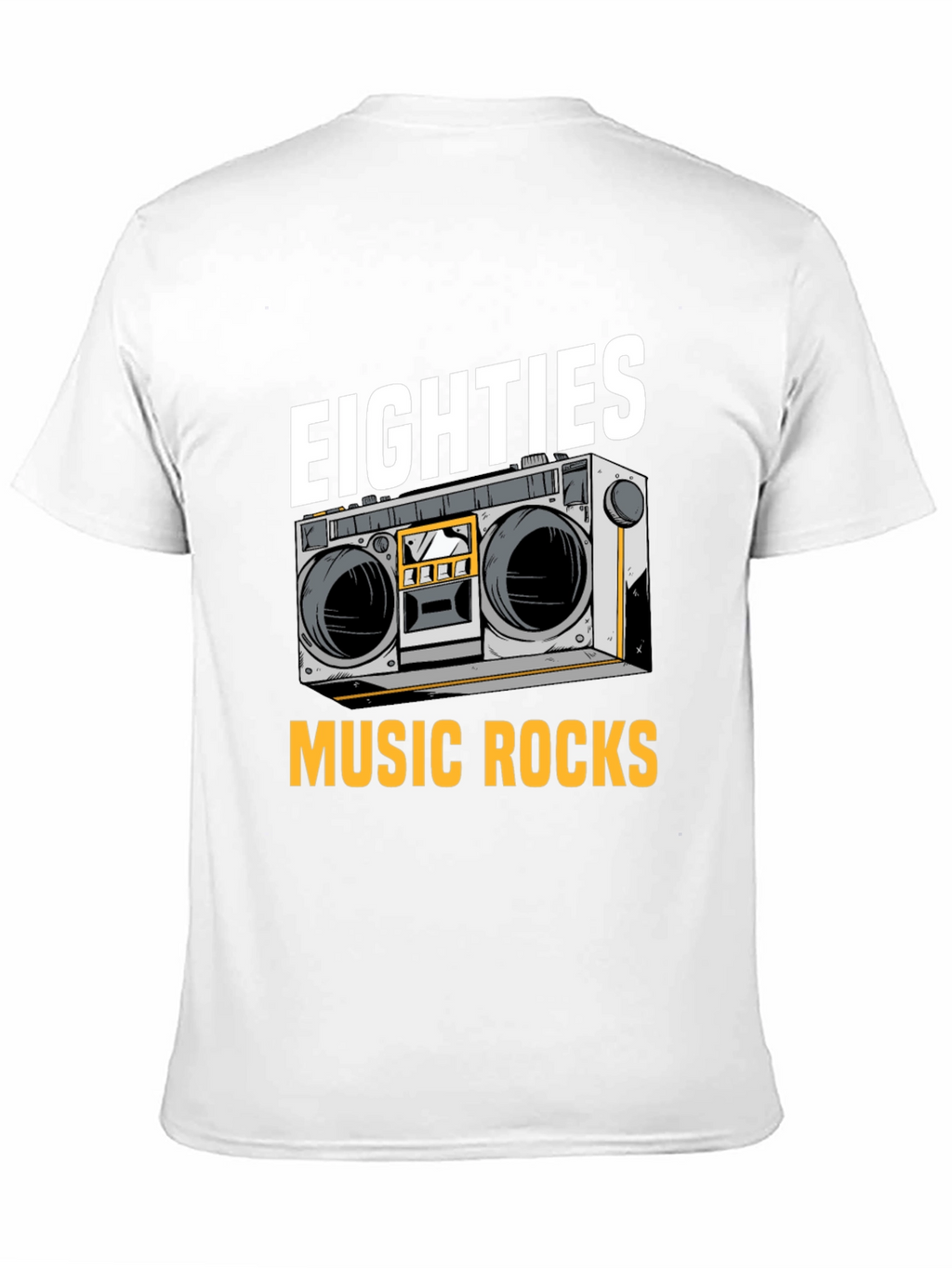 Eighties Music Rocks T-Shirt Retro Boombox