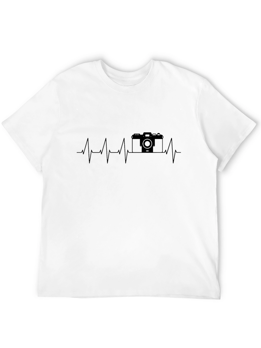 Camera Heartbeat Graphic Tee - Photographer Gift