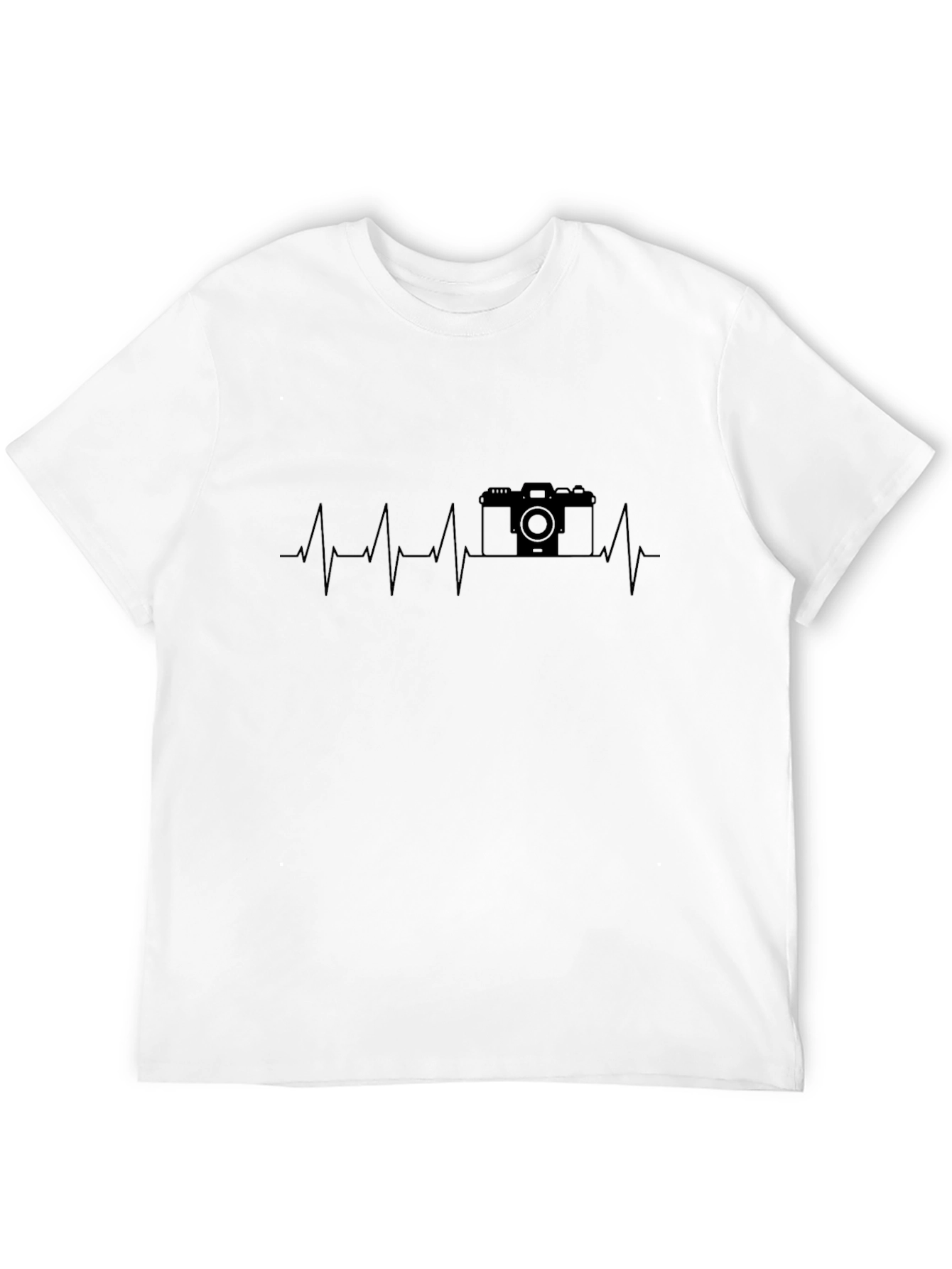 Camera Heartbeat Graphic Tee - Photographer Gift