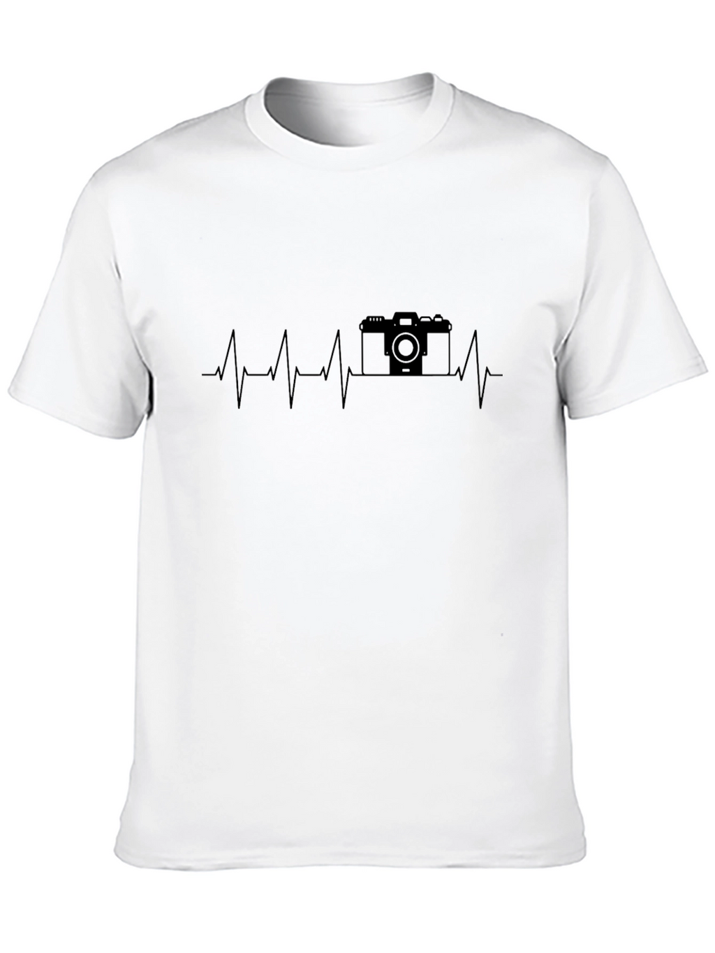 Camera Heartbeat Graphic Tee - Photographer Gift