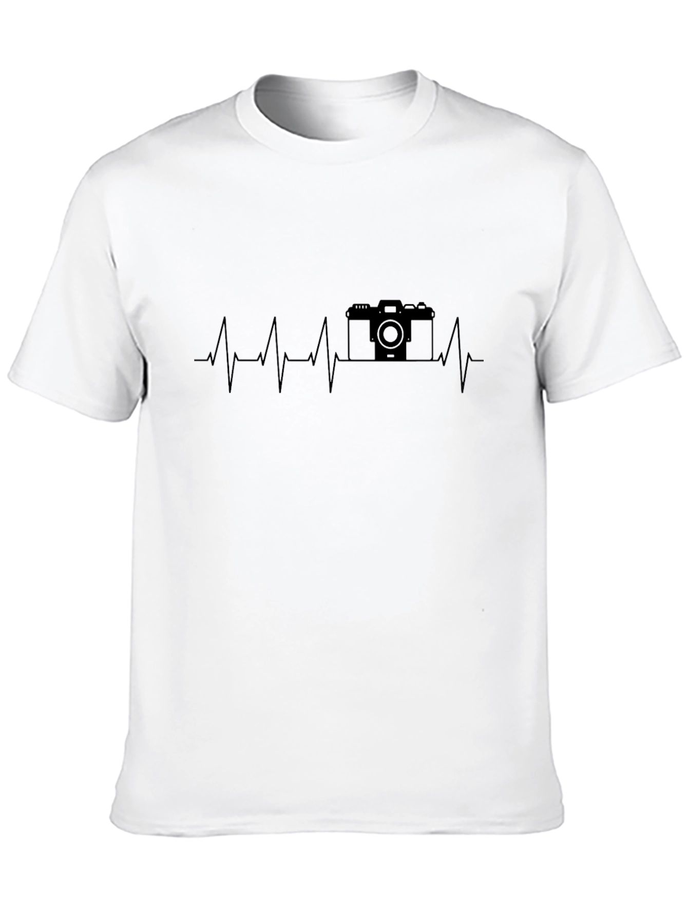 Camera Heartbeat Graphic Tee - Photographer Gift