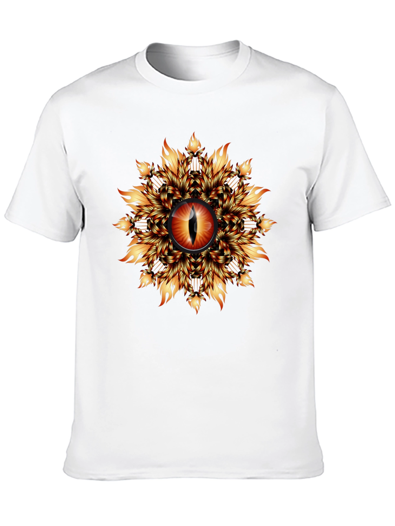 Fiery Eye Graphic T-Shirt - Black