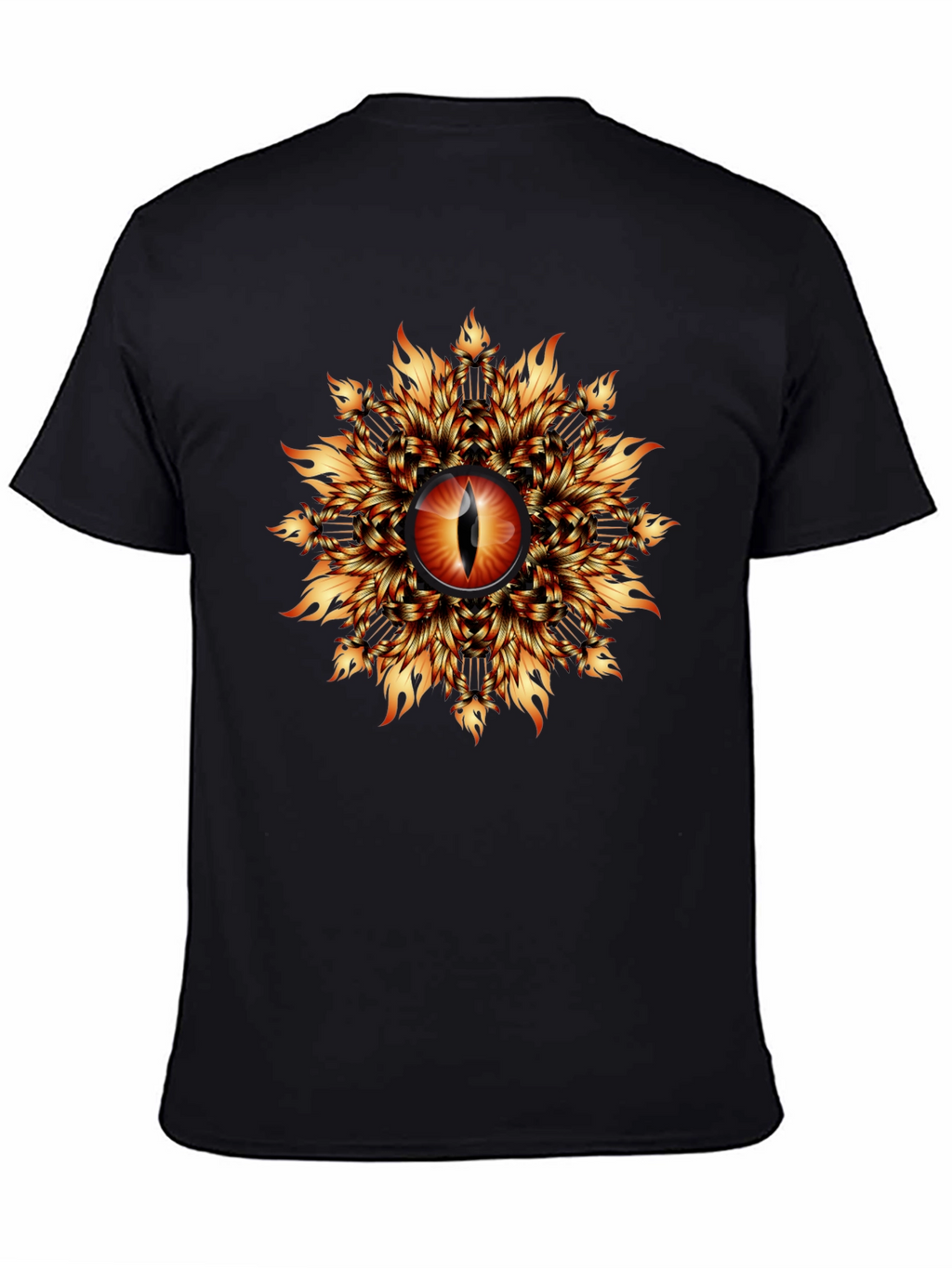 Fiery Eye Graphic T-Shirt - Black