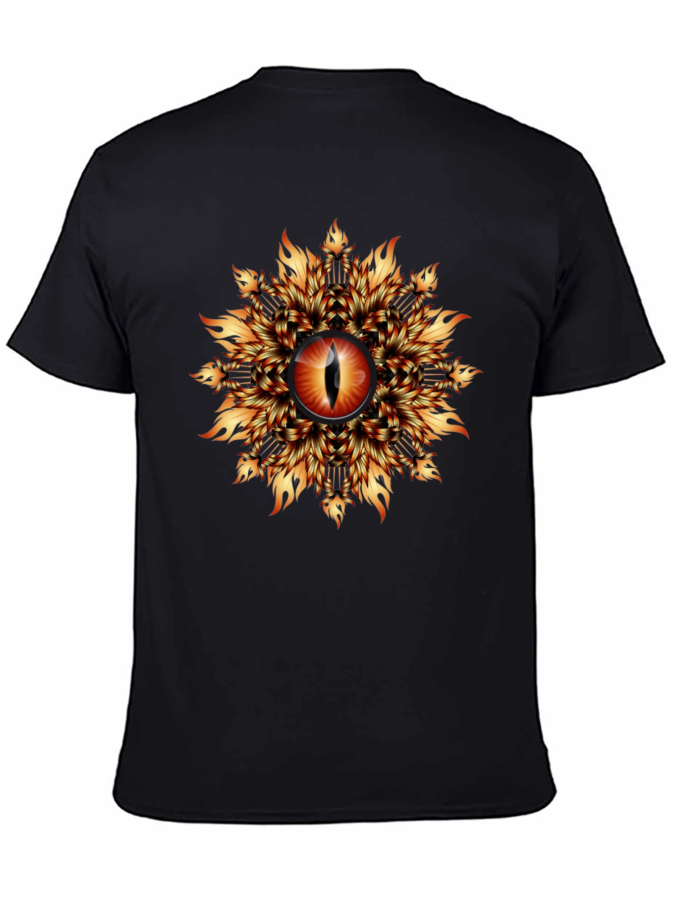 Fiery Eye Graphic T-Shirt - Black