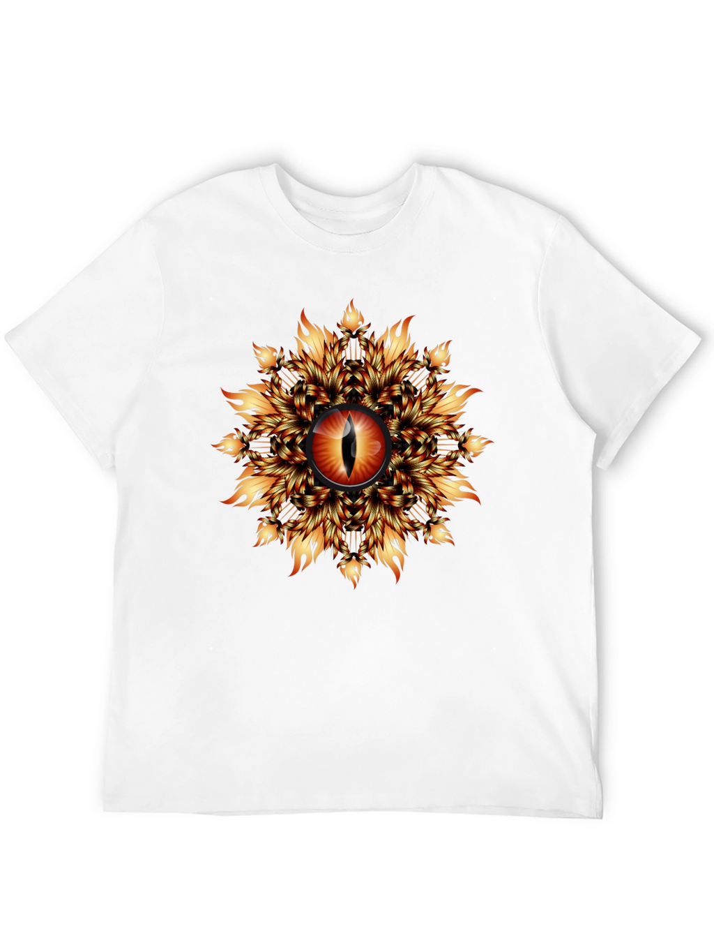 Fiery Eye Graphic T-Shirt - Black