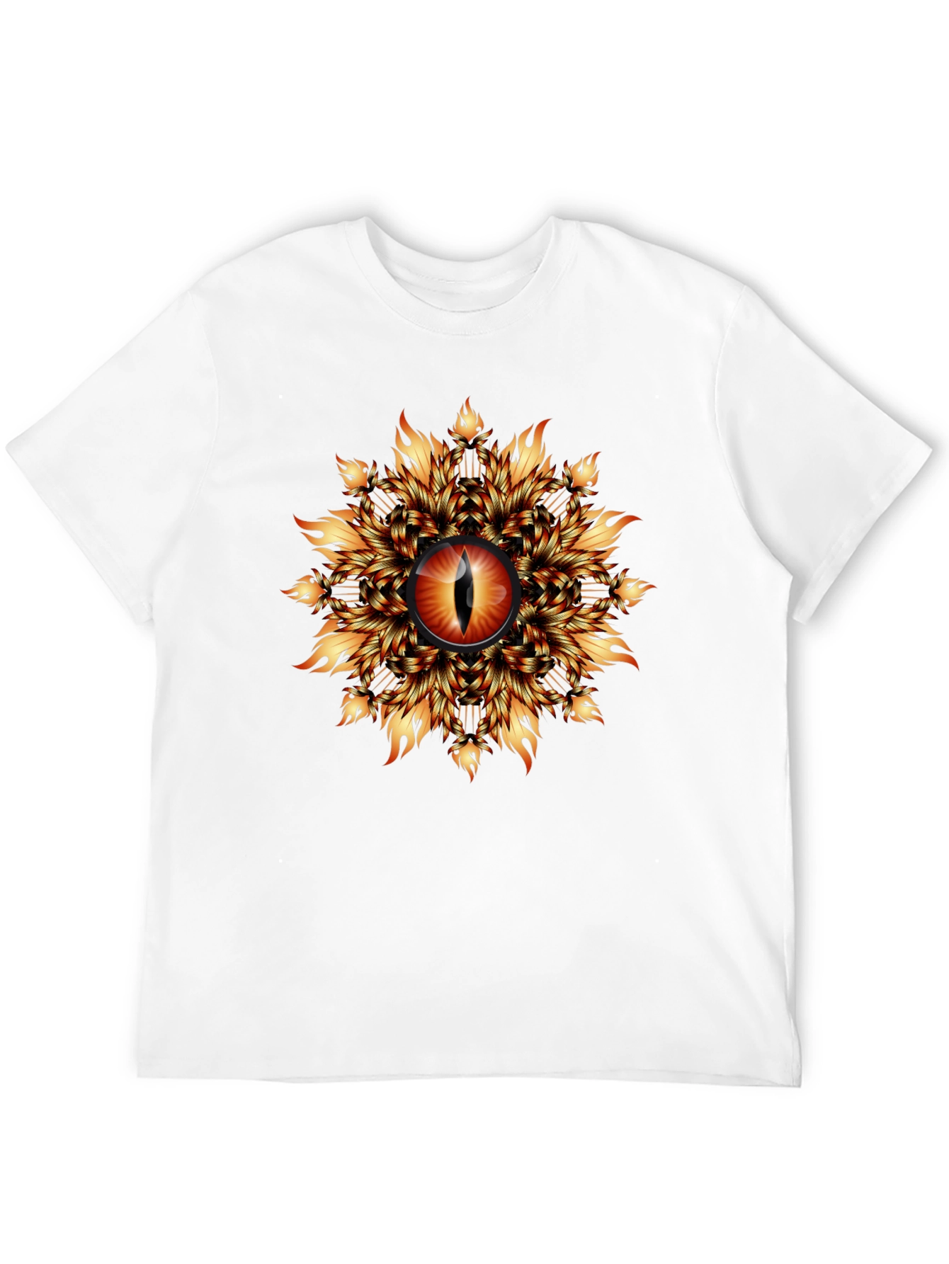 Fiery Eye Graphic T-Shirt - Black