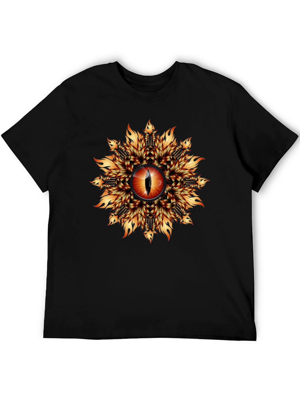 Fiery Eye Graphic T-Shirt - Black