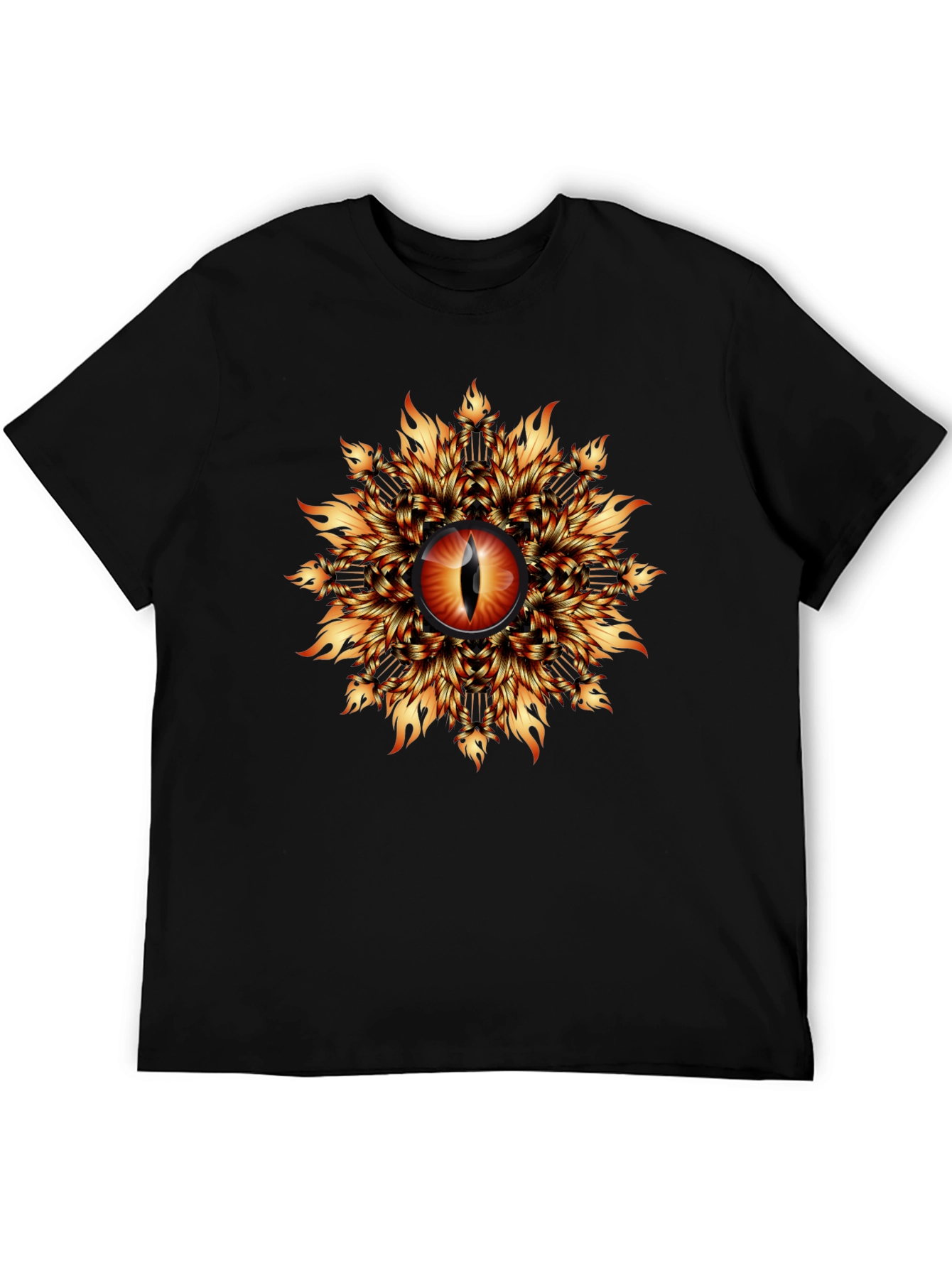 Fiery Eye Graphic T-Shirt - Black