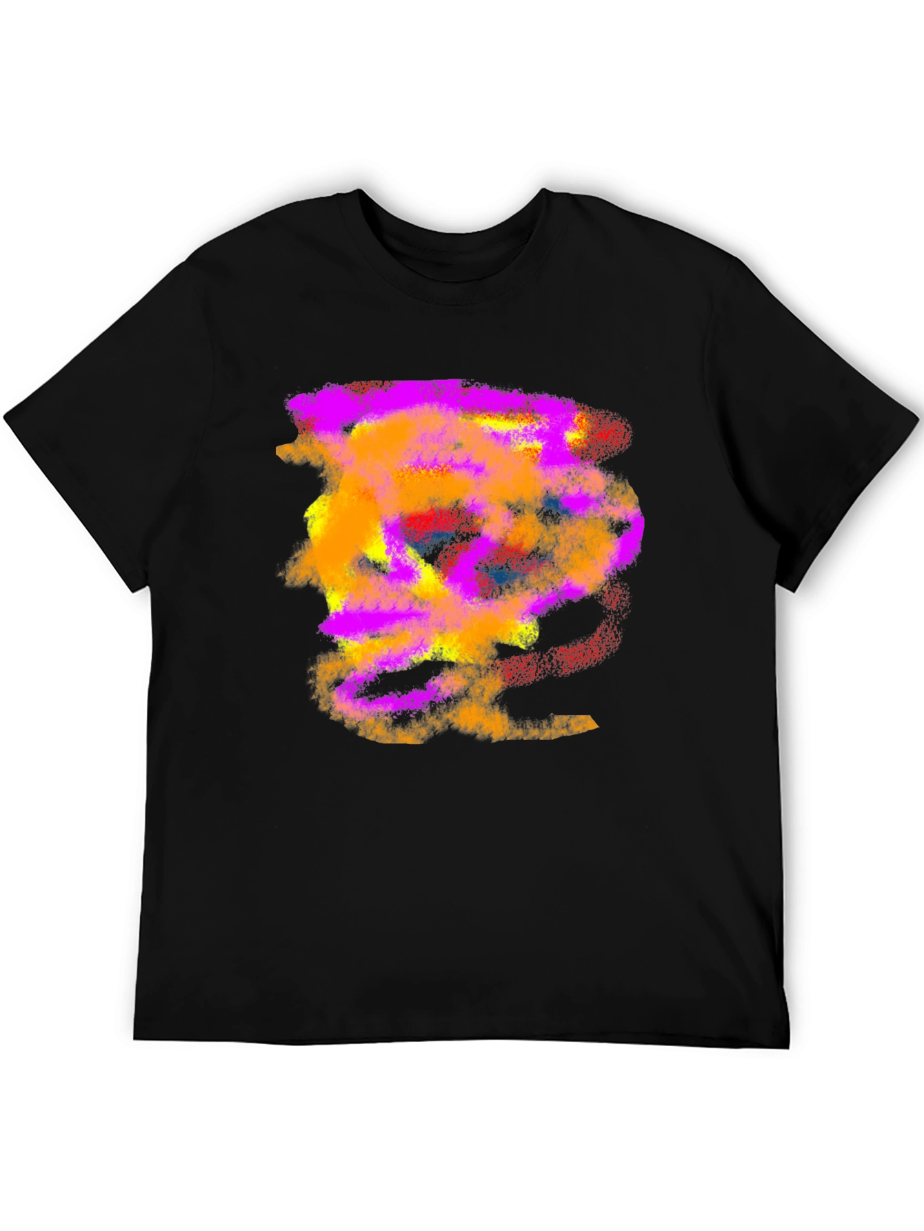 Abstract Art Black T-Shirt for Men