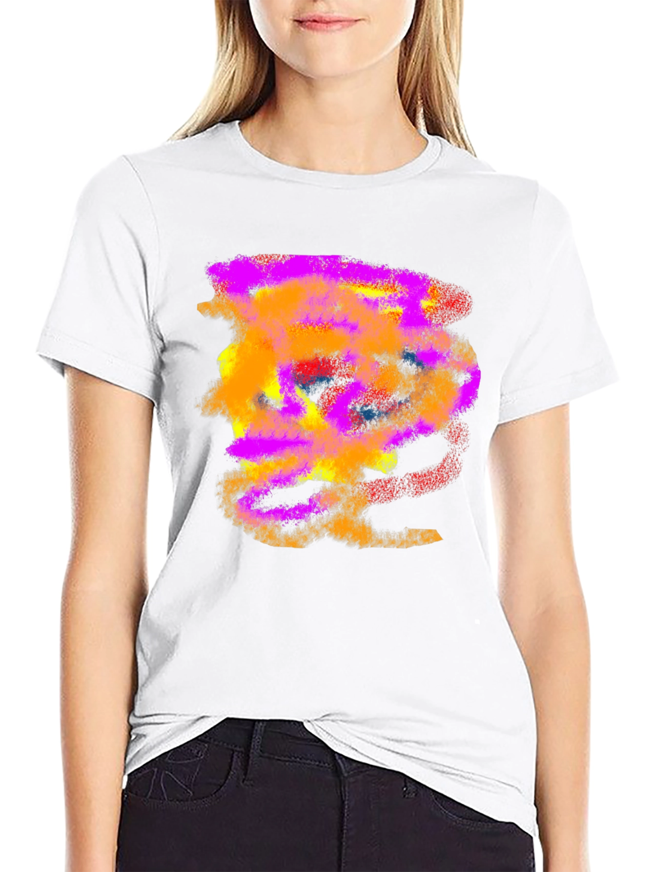 Abstract Art Black T-Shirt for Men