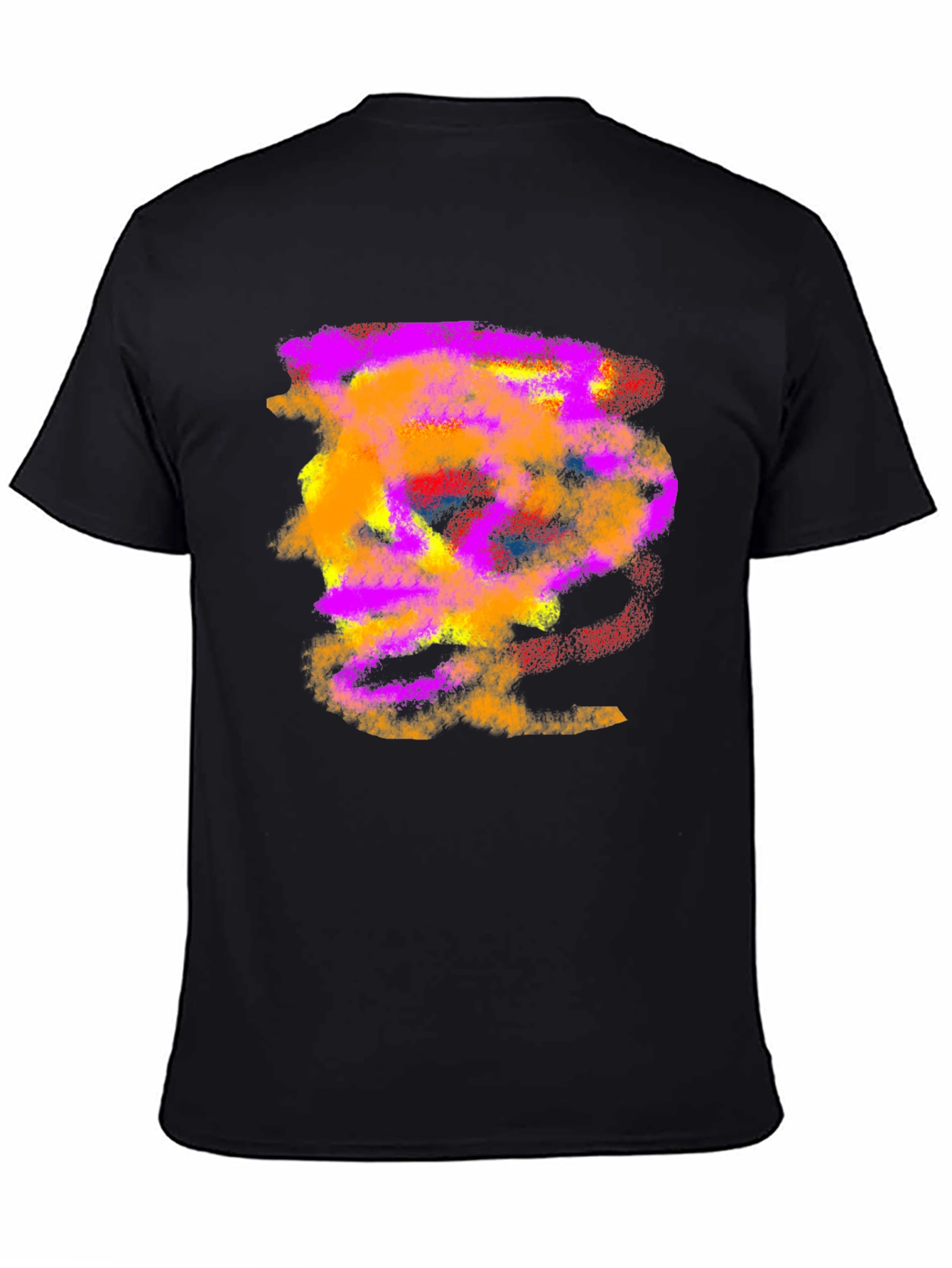 Abstract Art Black T-Shirt for Men