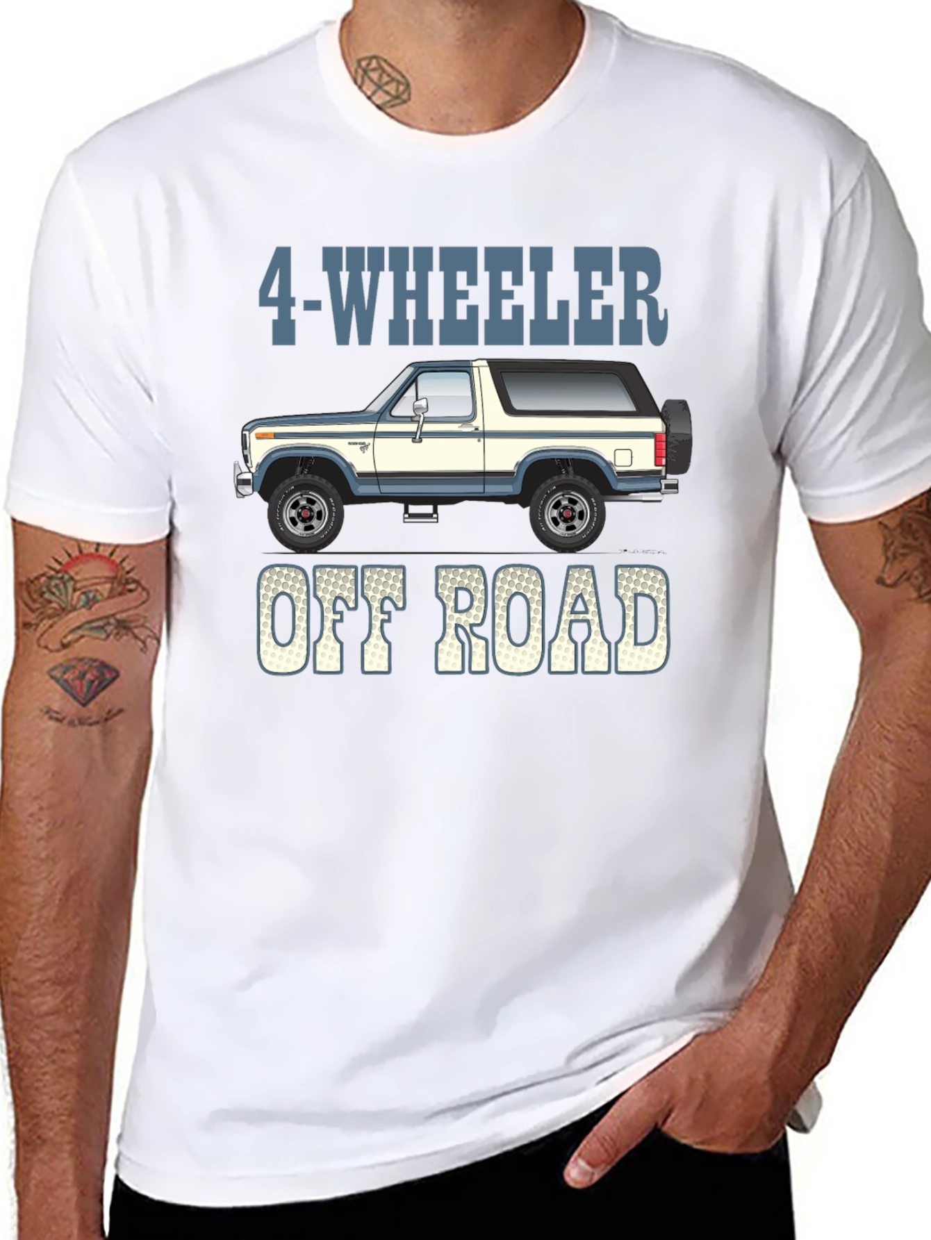 4-Wheeler Off Road T-Shirt - Bronco Style