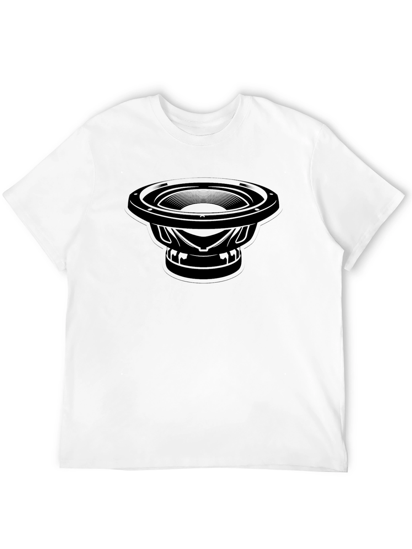 Bass Speaker Graphic T-Shirt - Black Tee