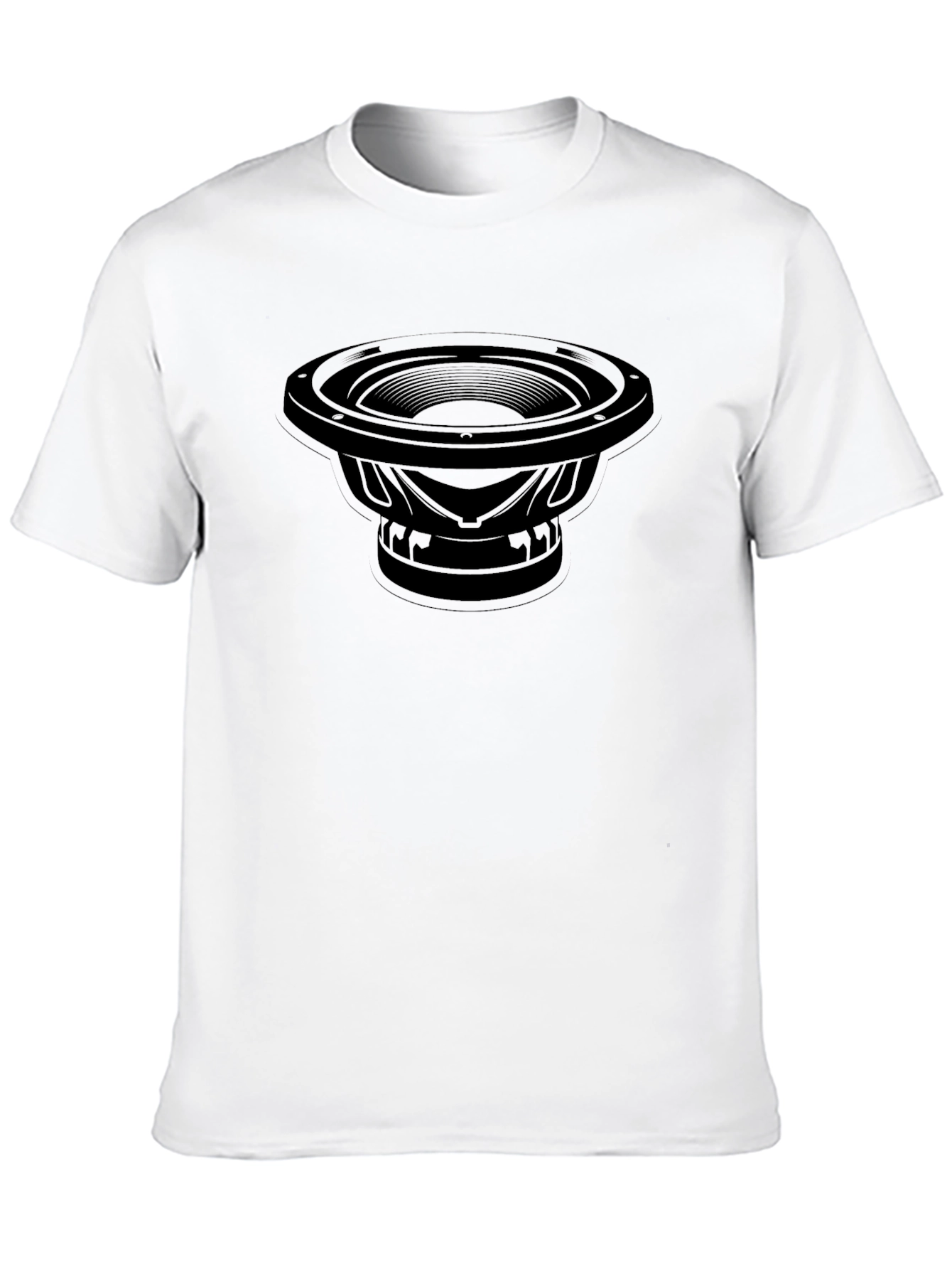 Bass Speaker Graphic T-Shirt - Black Tee