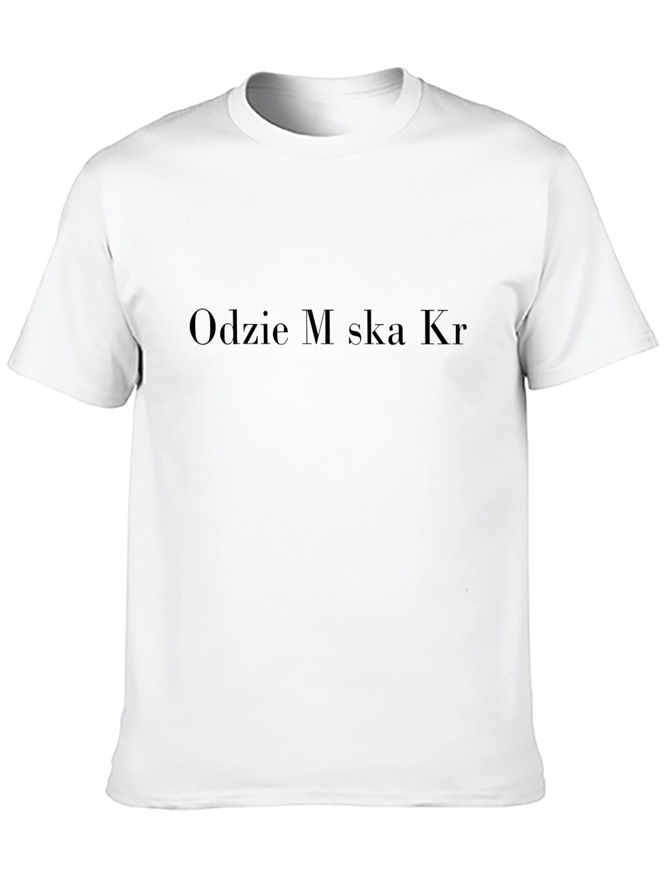 Odzie M ska Kr T-Shirt - Stylish Black Tee