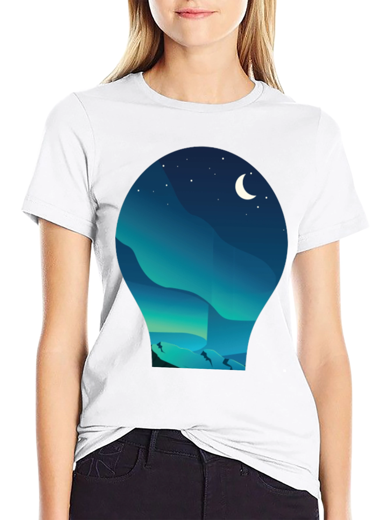 Night Landscape Graphic Tee