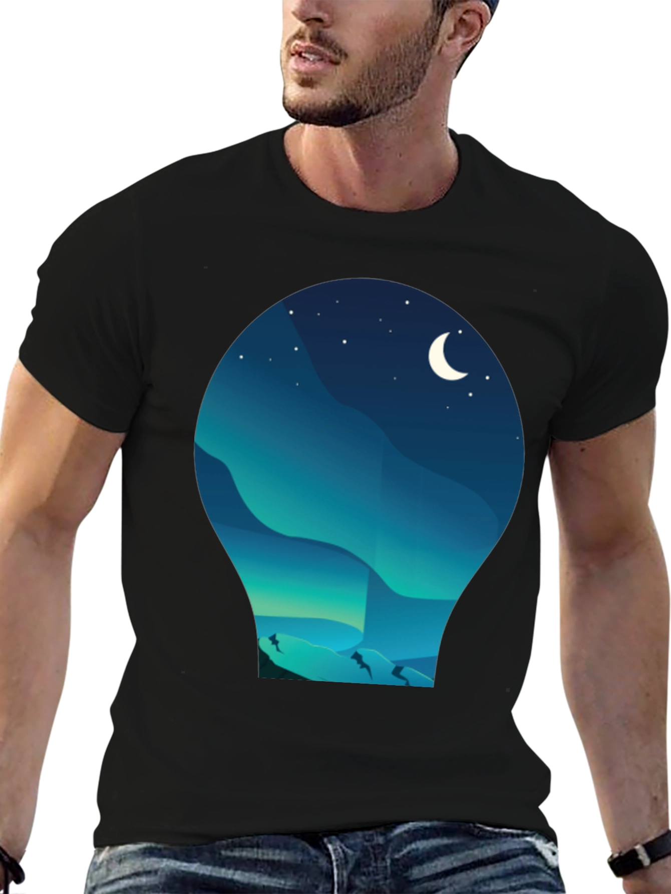 Night Landscape Graphic Tee