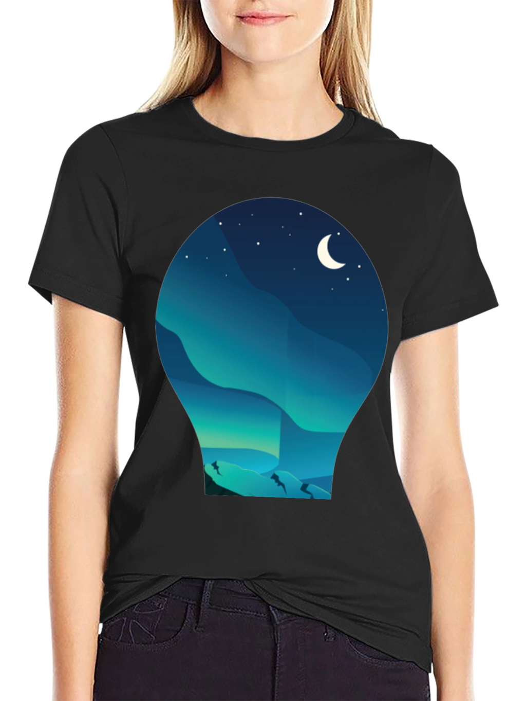 Night Landscape Graphic Tee