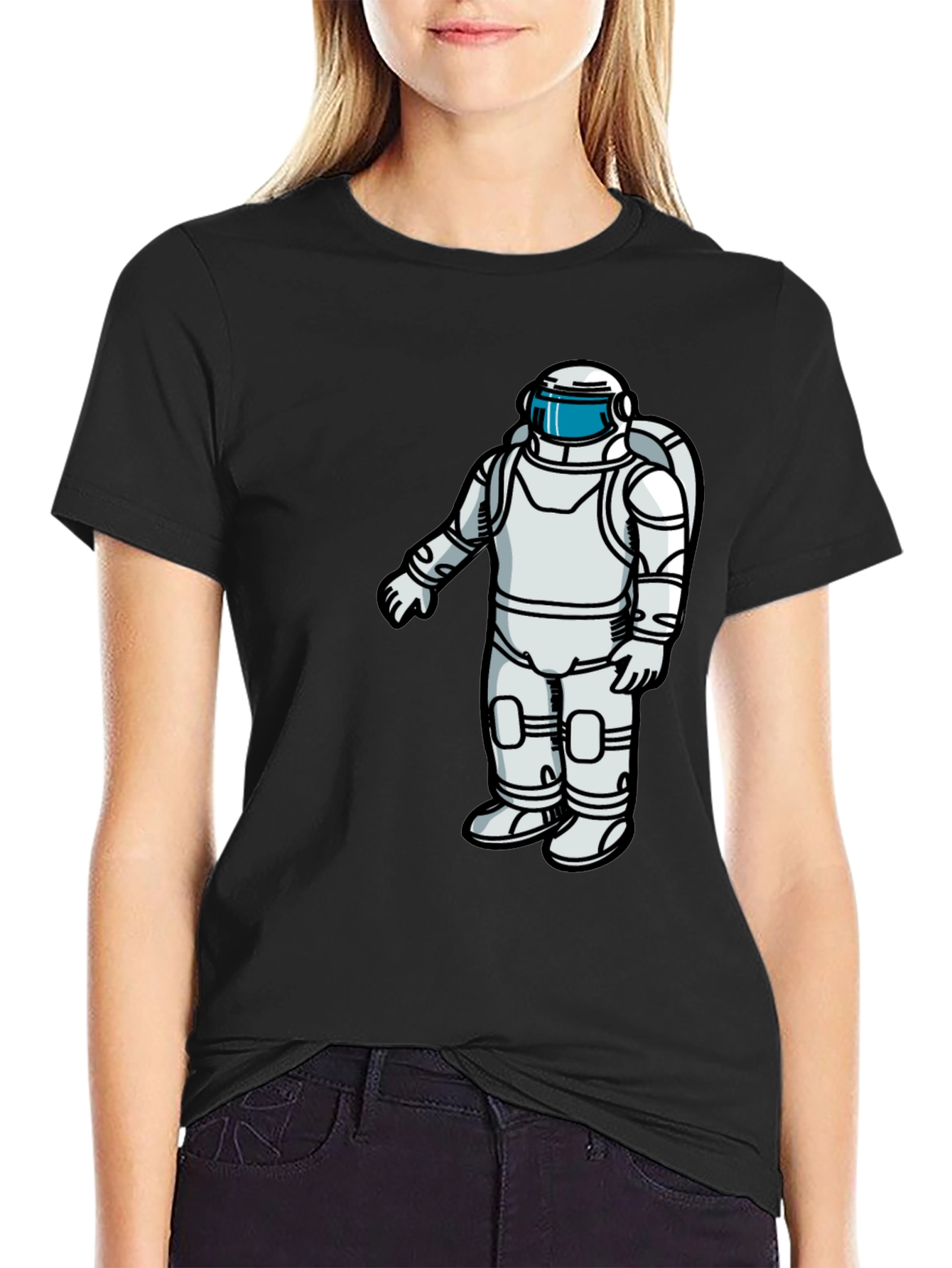 Astronaut Graphic Print Tee - Space Explorer T-Shirt