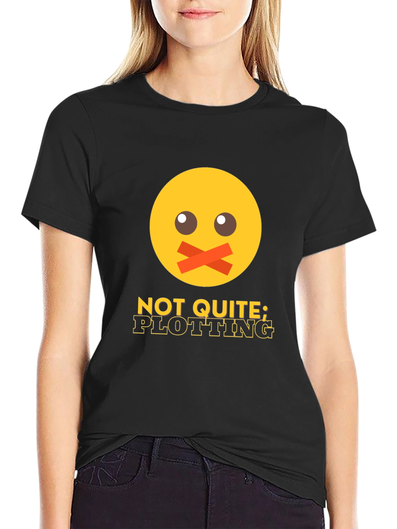 Plotting Emoji Graphic T-Shirt - Mens Black Tee