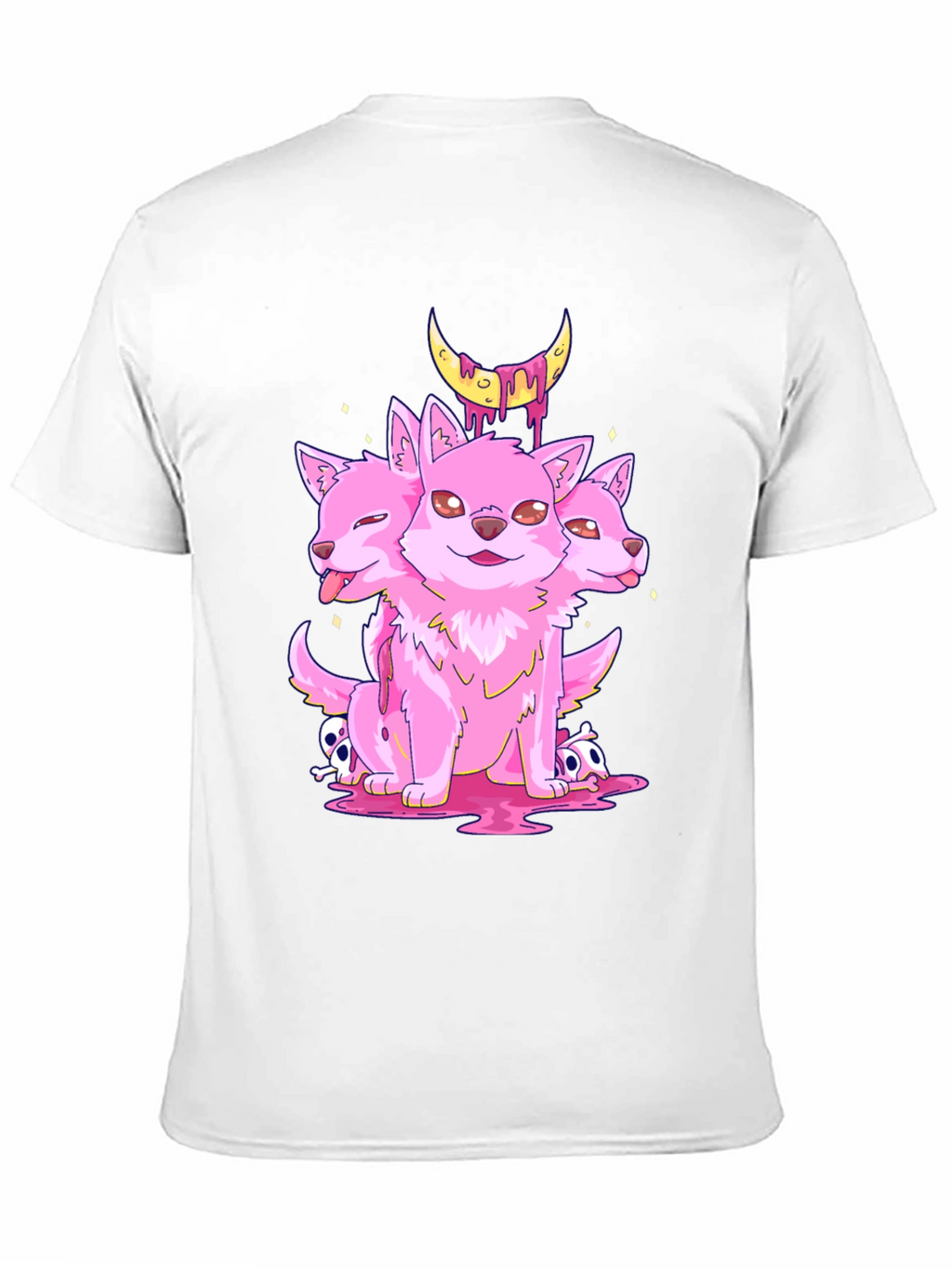 Three-Headed Puppy Moon Graphic Tee