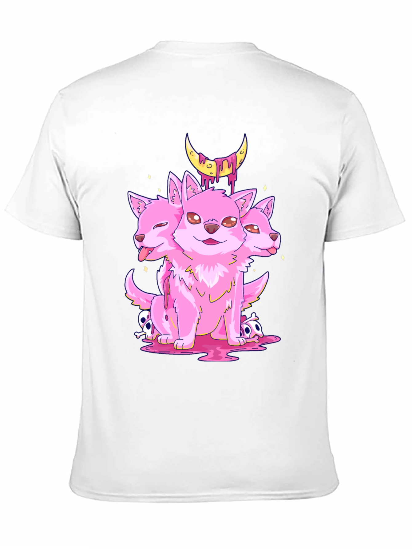 Three-Headed Puppy Moon Graphic Tee