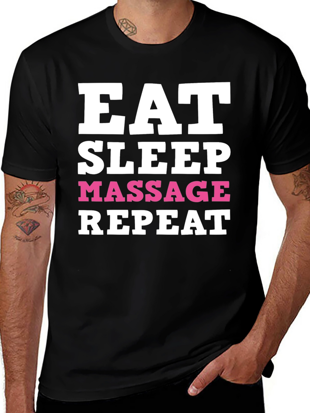 Eat Sleep Massage Repeat T-Shirt