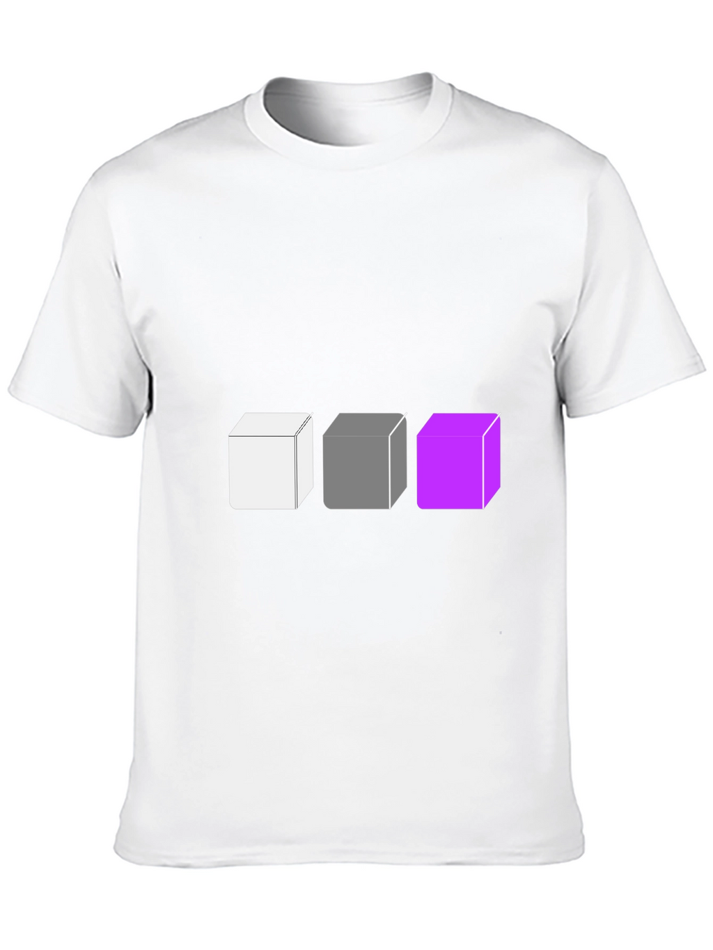 Abstract Cube Graphic Tee - Modern Style