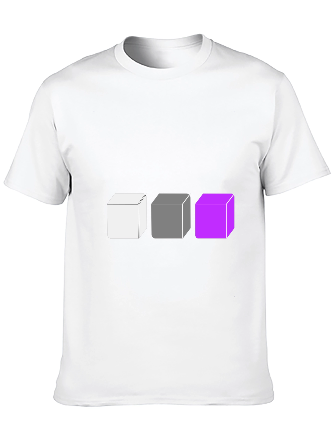 Abstract Cube Graphic Tee - Modern Style