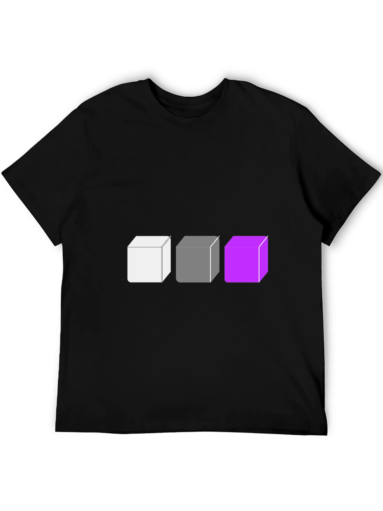 Abstract Cube Graphic Tee - Modern Style
