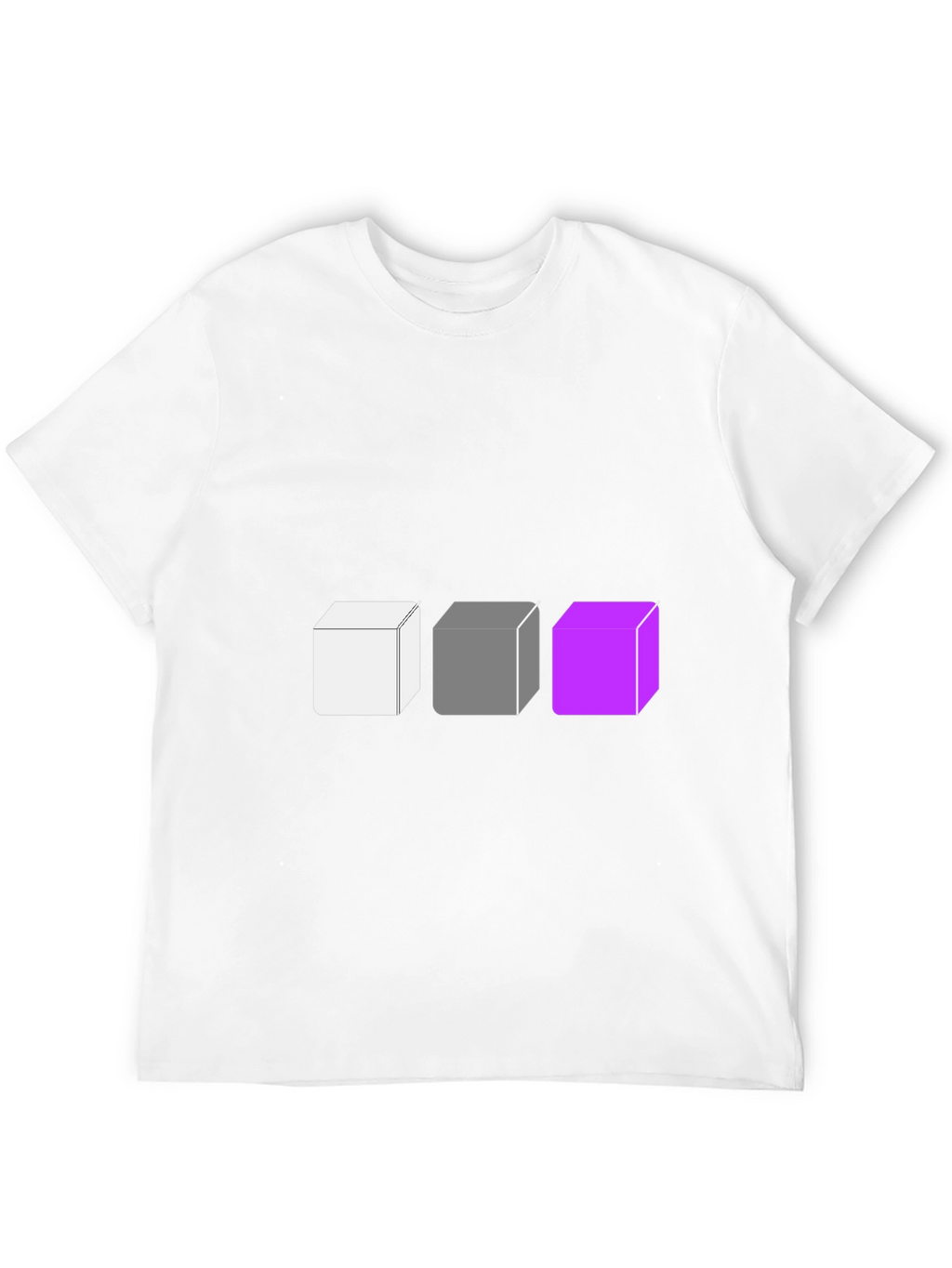 Abstract Cube Graphic Tee - Modern Style